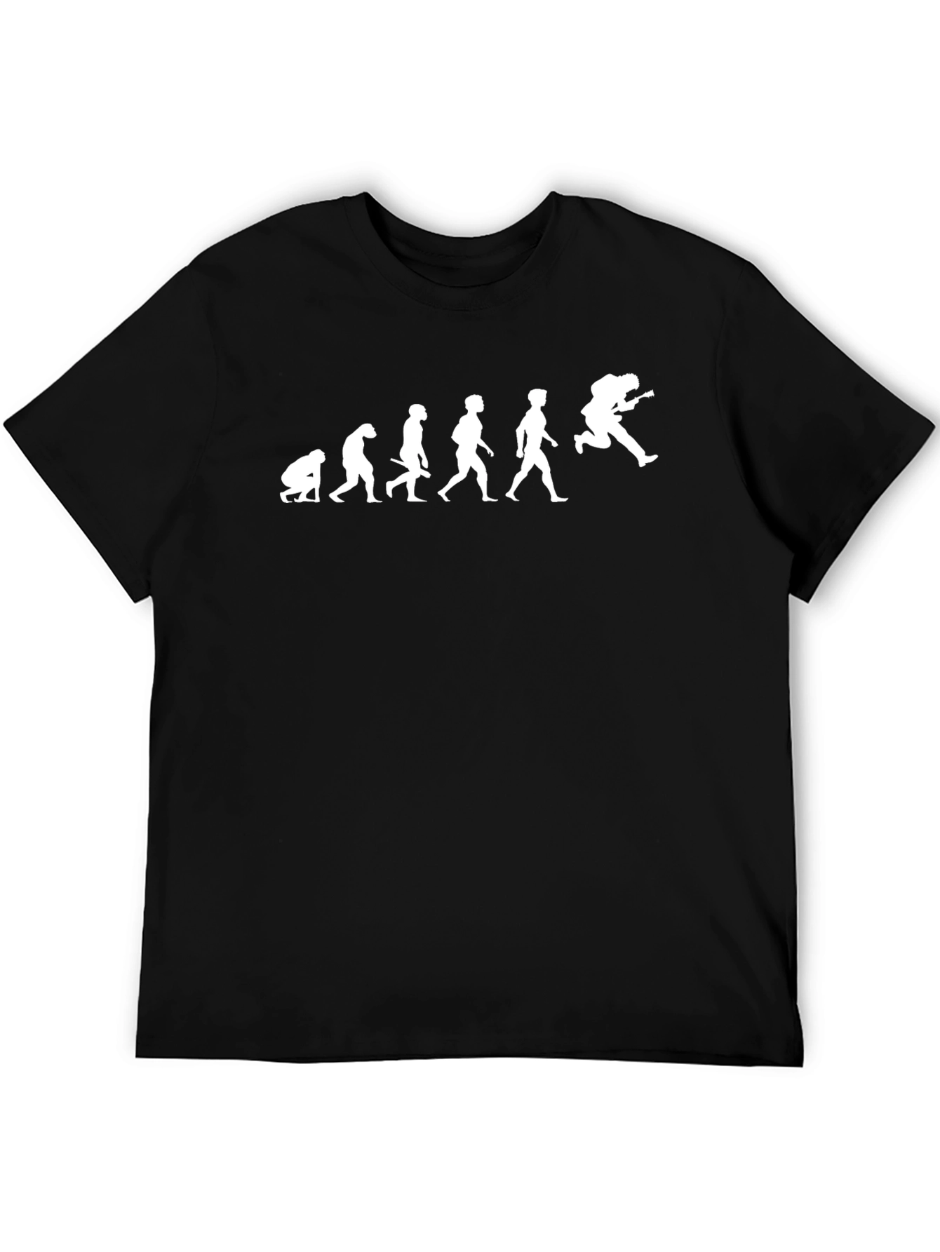 Evolution of a Guitarist Black T-Shirt