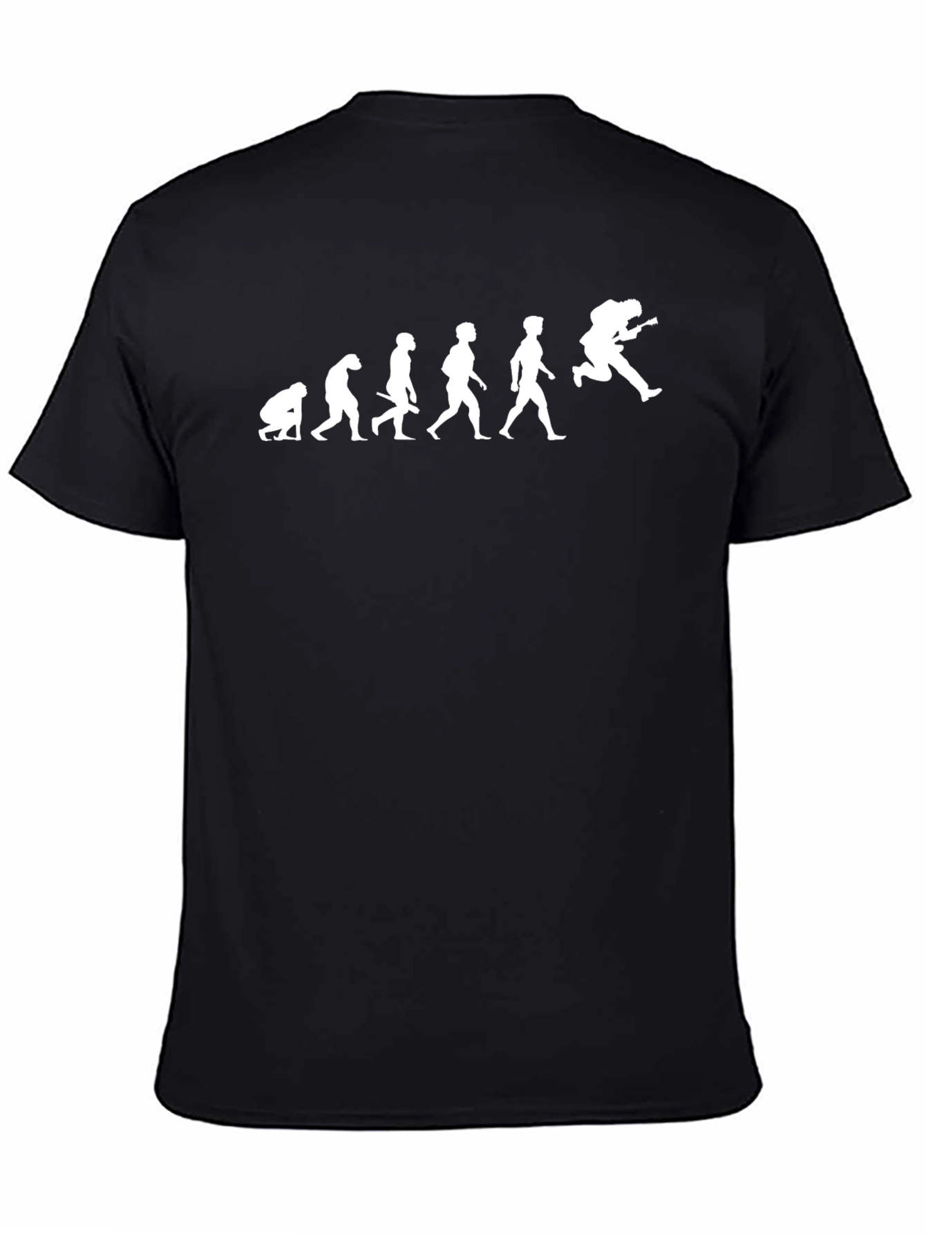 Evolution of a Guitarist Black T-Shirt