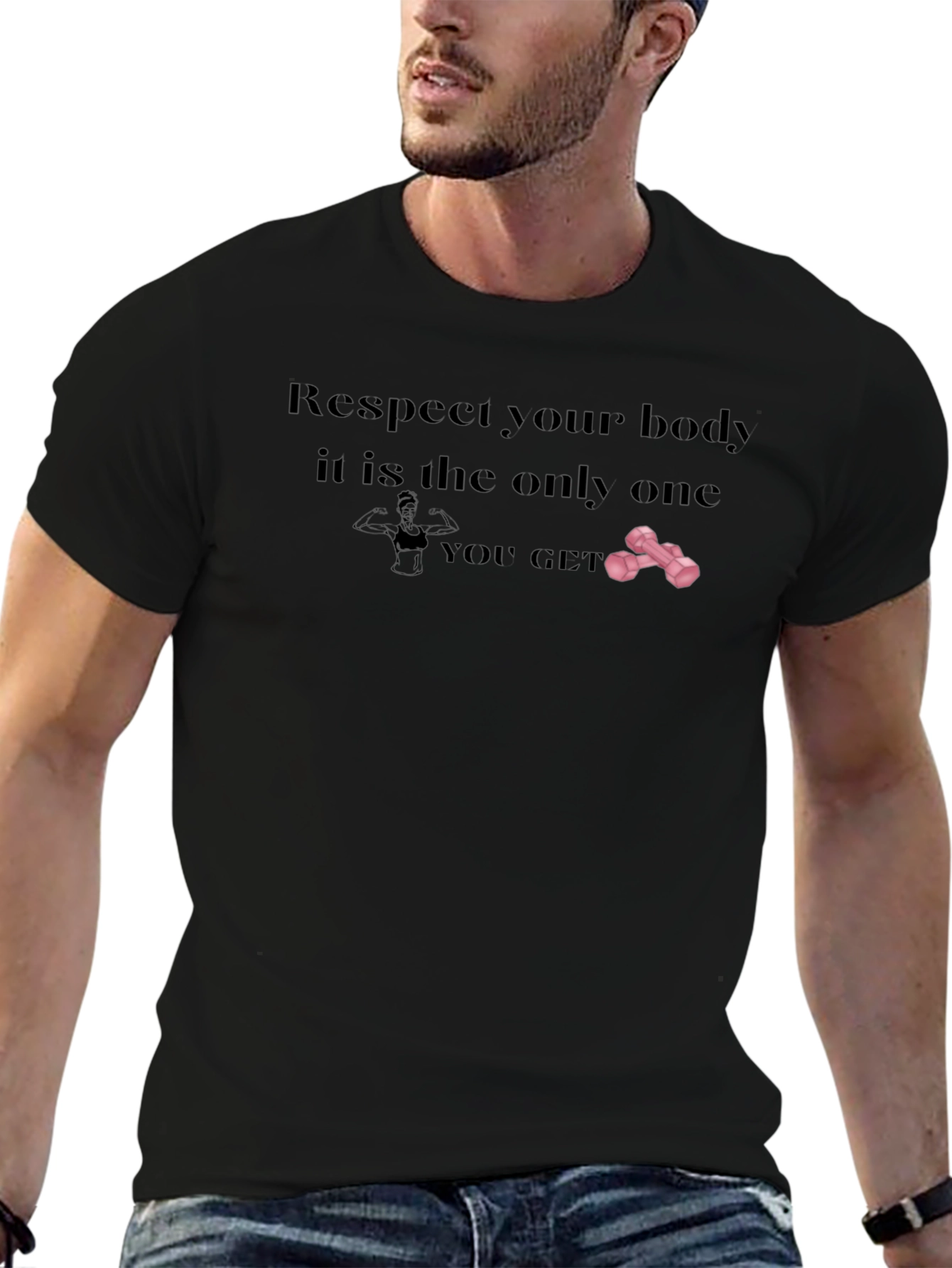 Respect Your Body T-Shirt - Fitness Motivation