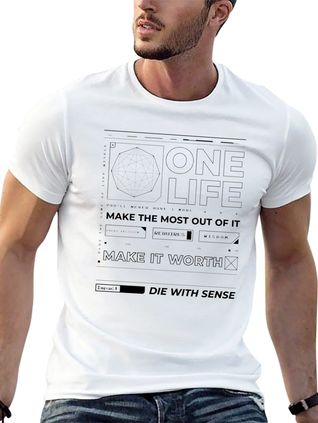 One Life Graphic Tee - Black