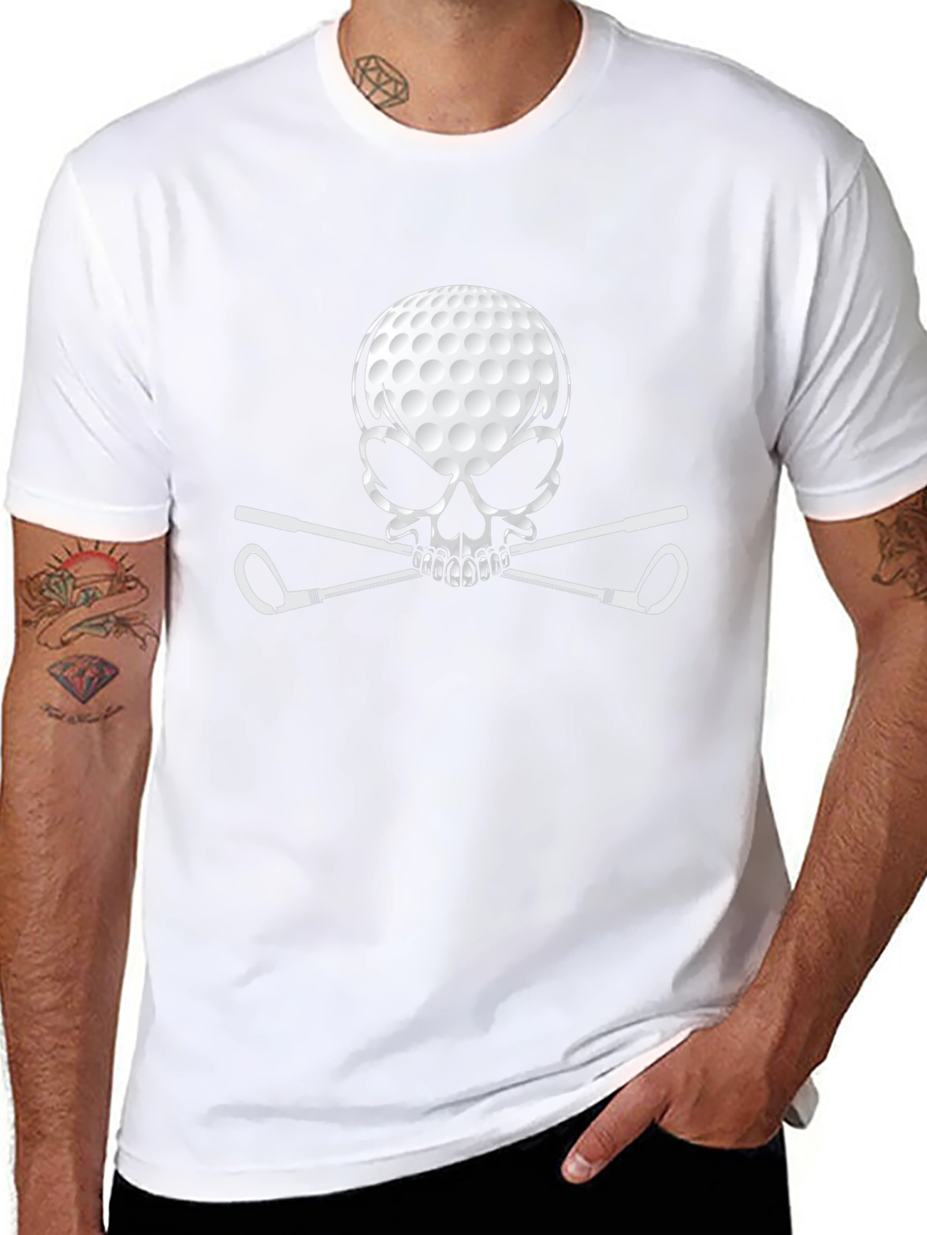 Golf Skull T-Shirt - Golfer Gift