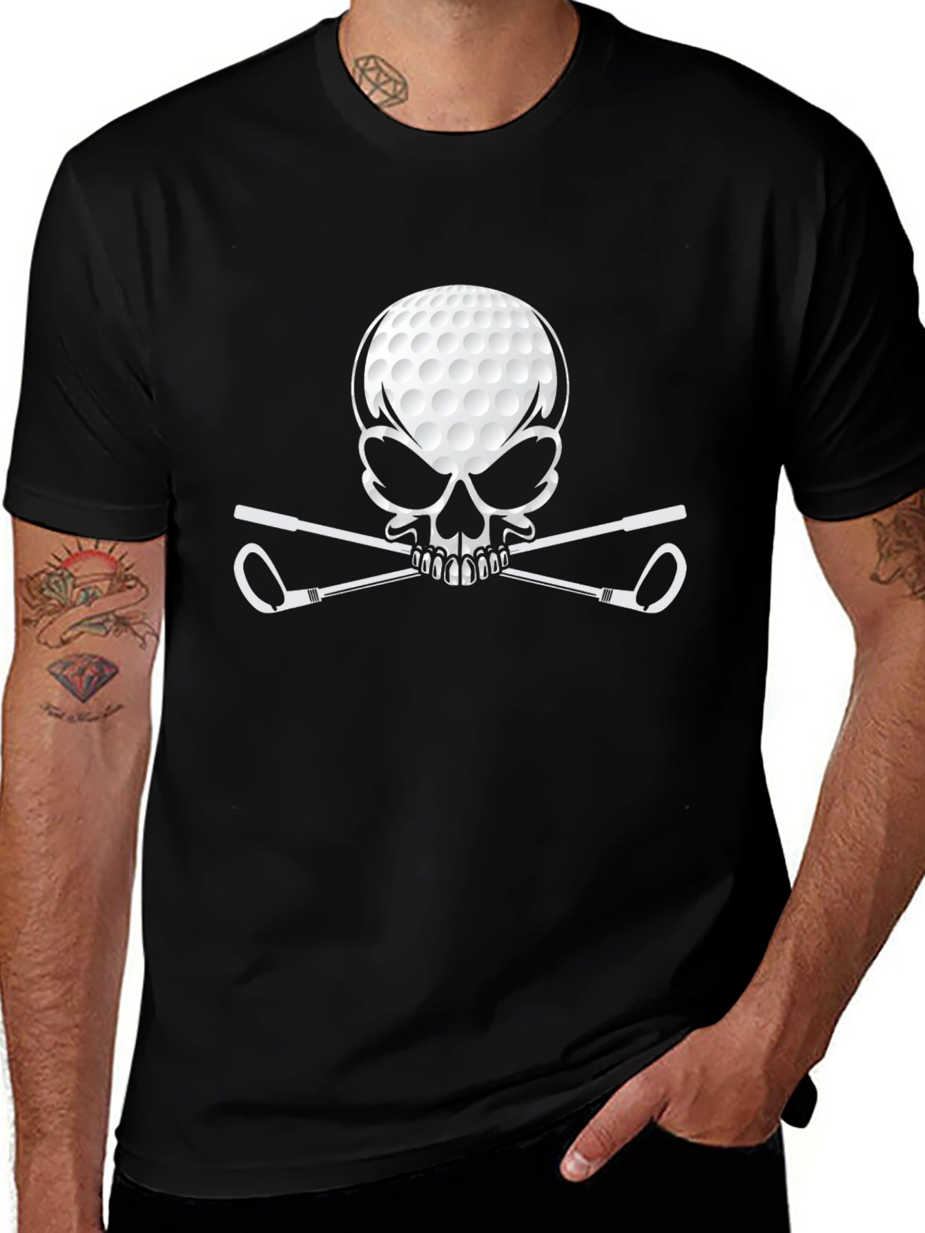 Golf Skull T-Shirt - Golfer Gift