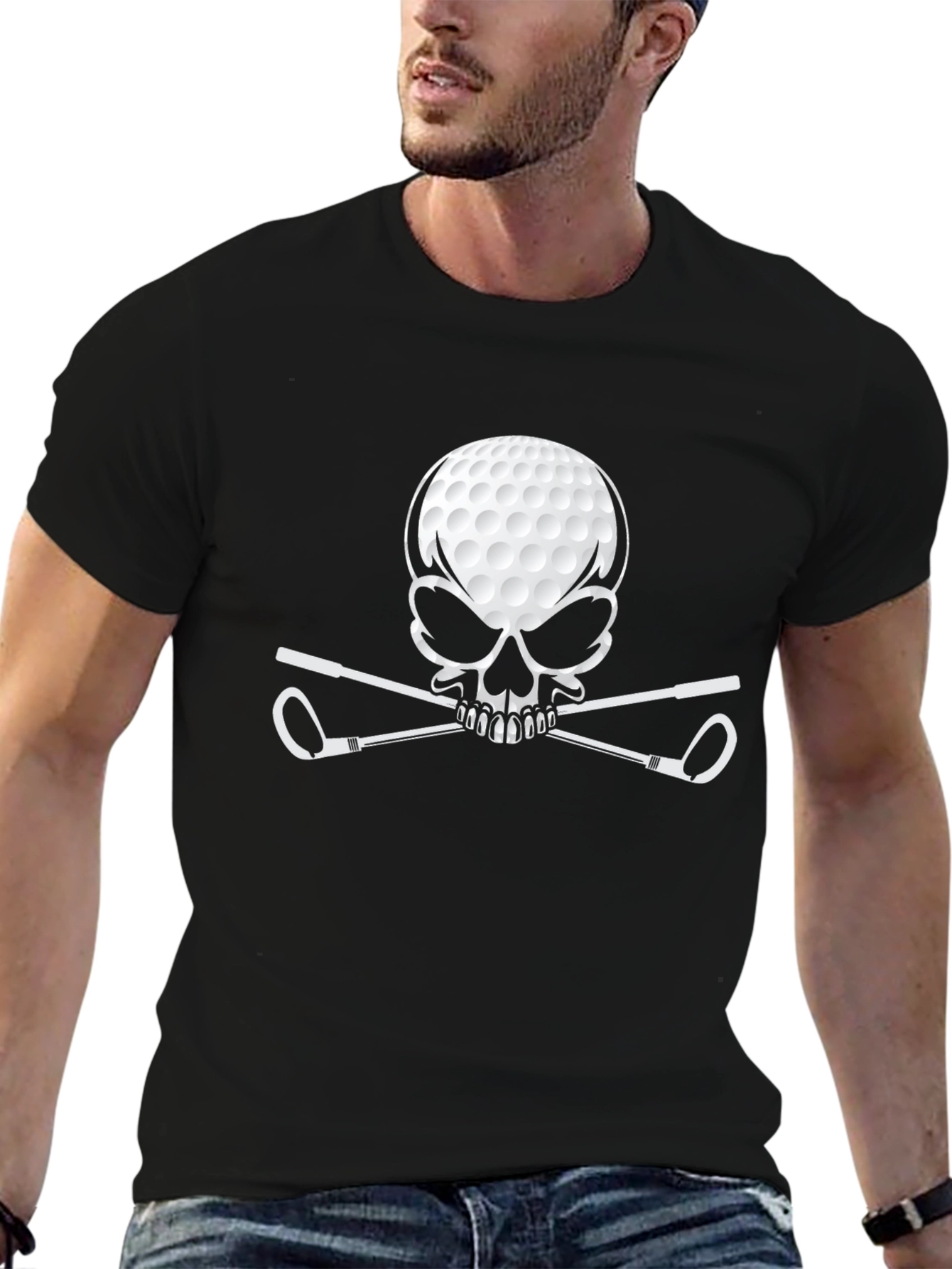 Golf Skull T-Shirt - Golfer Gift