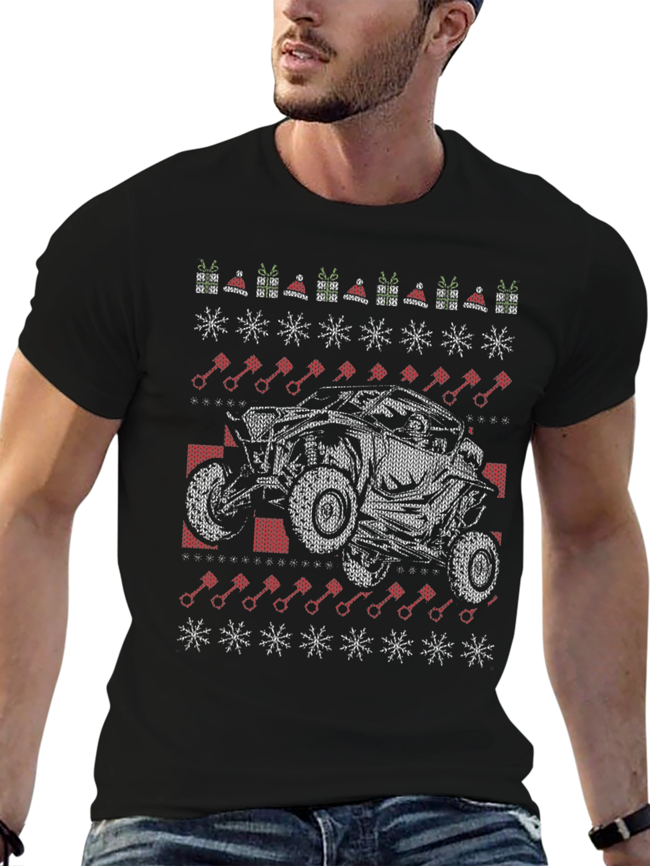 Off-Road Vehicle Christmas Sweater Tee