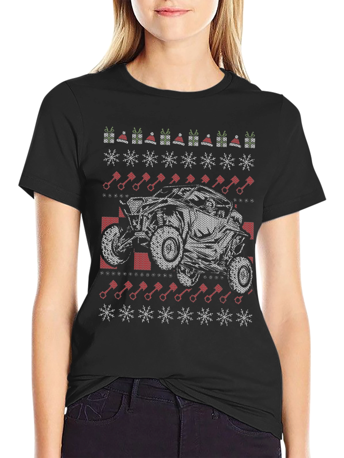 Off-Road Vehicle Christmas Sweater Tee