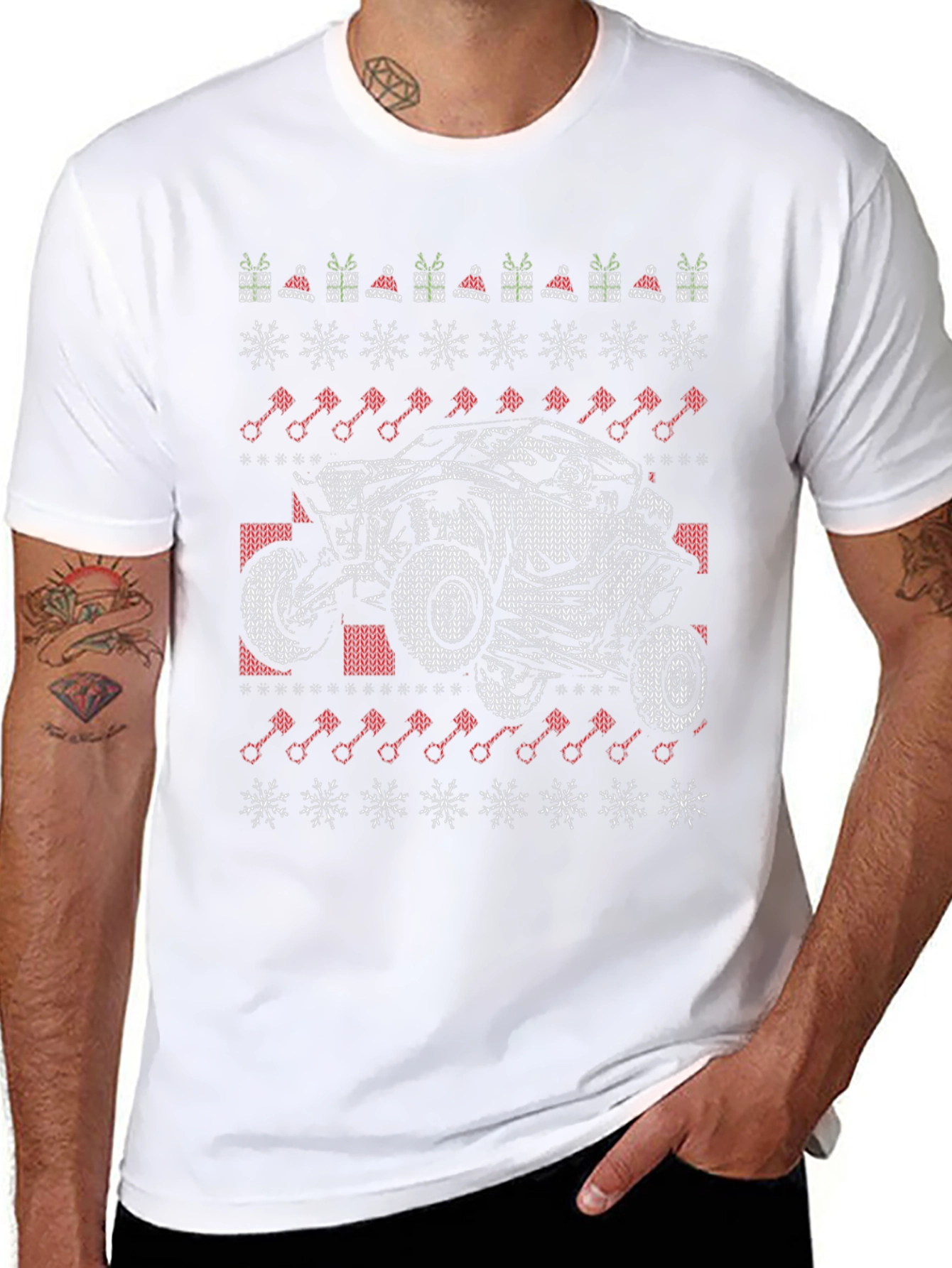 Off-Road Vehicle Christmas Sweater Tee