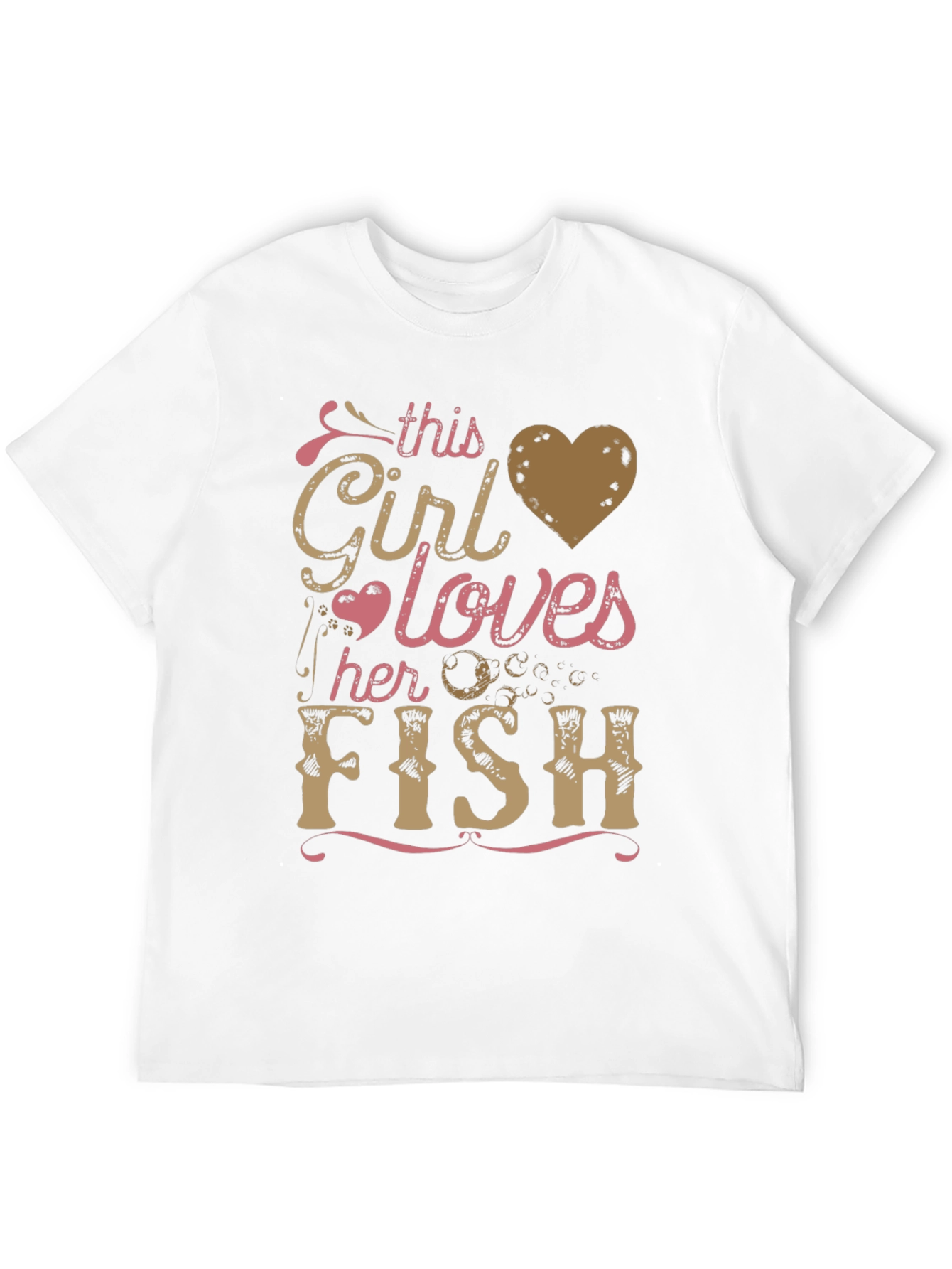 This Girl Loves Her Fish Graphic T-Shirt