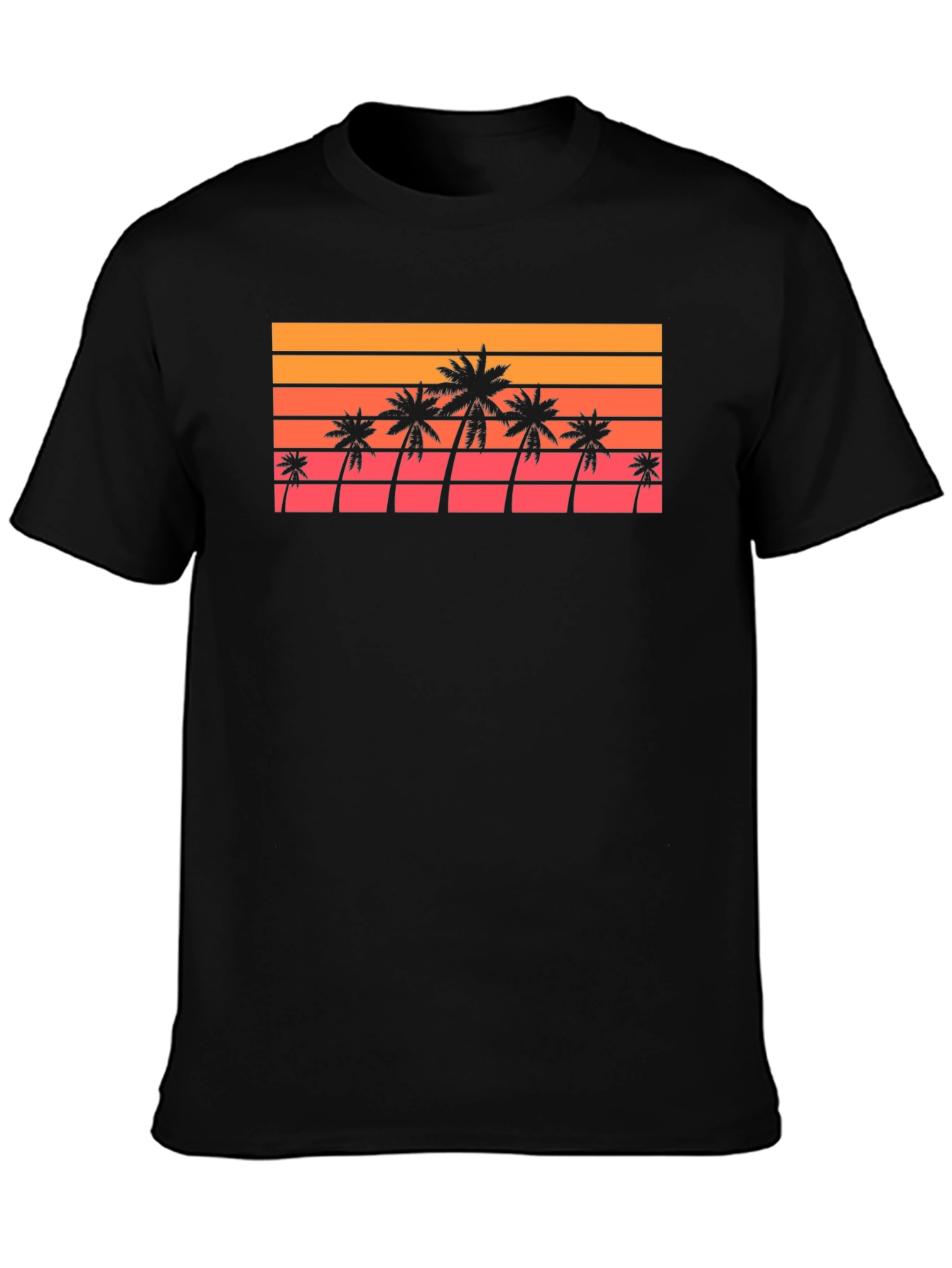 Retro Palm Tree Sunset T-Shirt