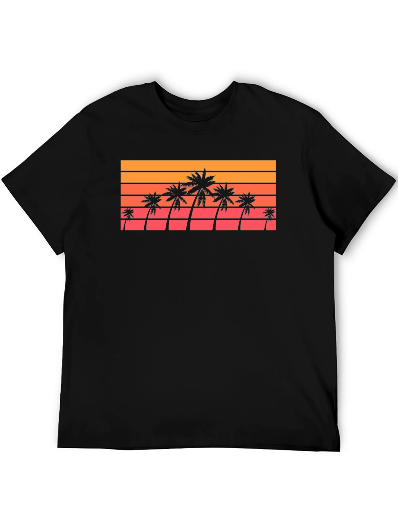 Retro Palm Tree Sunset T-Shirt
