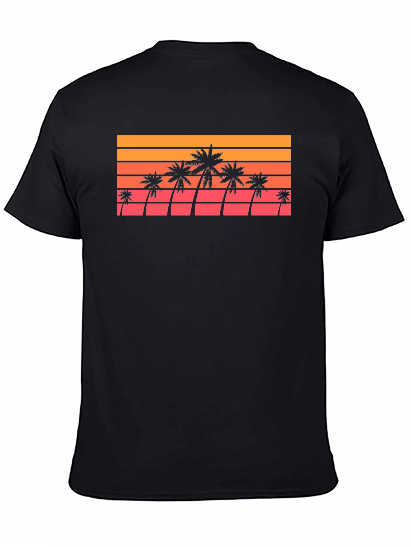 Retro Palm Tree Sunset T-Shirt