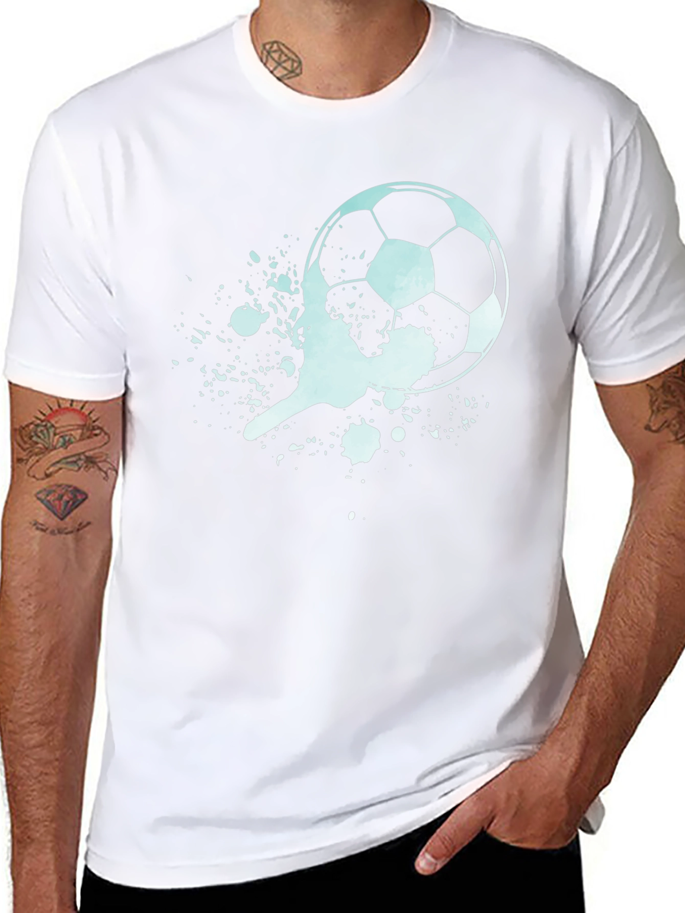 Soccer Ball Splatter T-Shirt - Stylish Sportswear