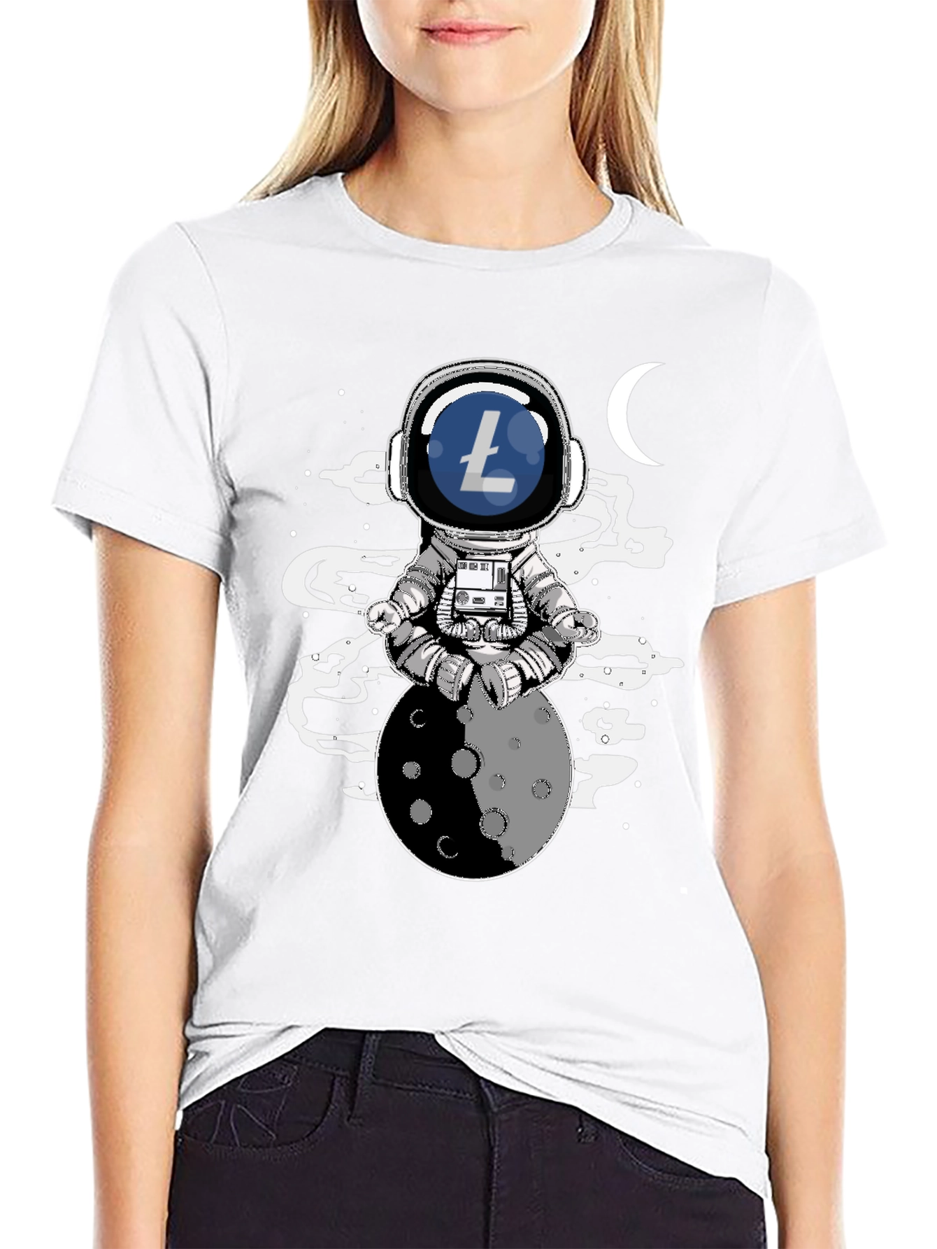 Astronaut Litecoin T-Shirt