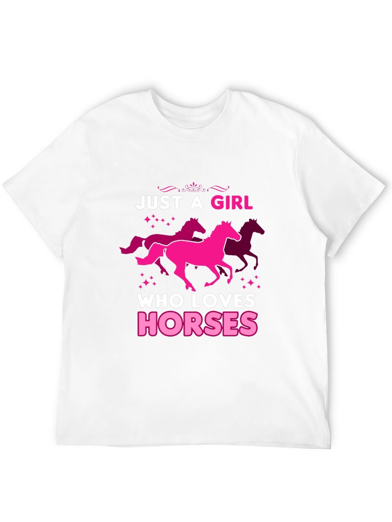 Just A Girl Who Loves Horses Graphic Tee
