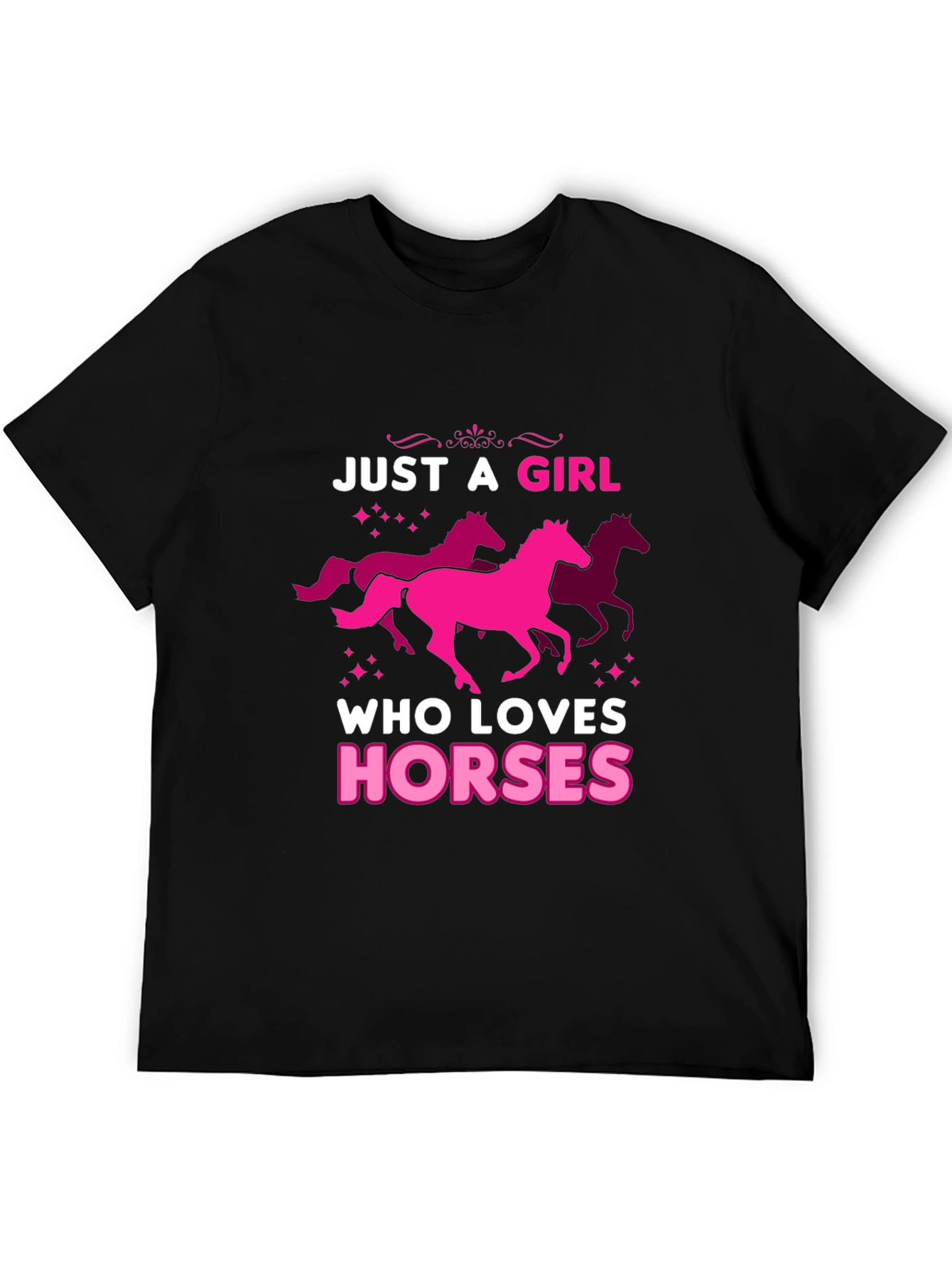 Just A Girl Who Loves Horses Graphic Tee