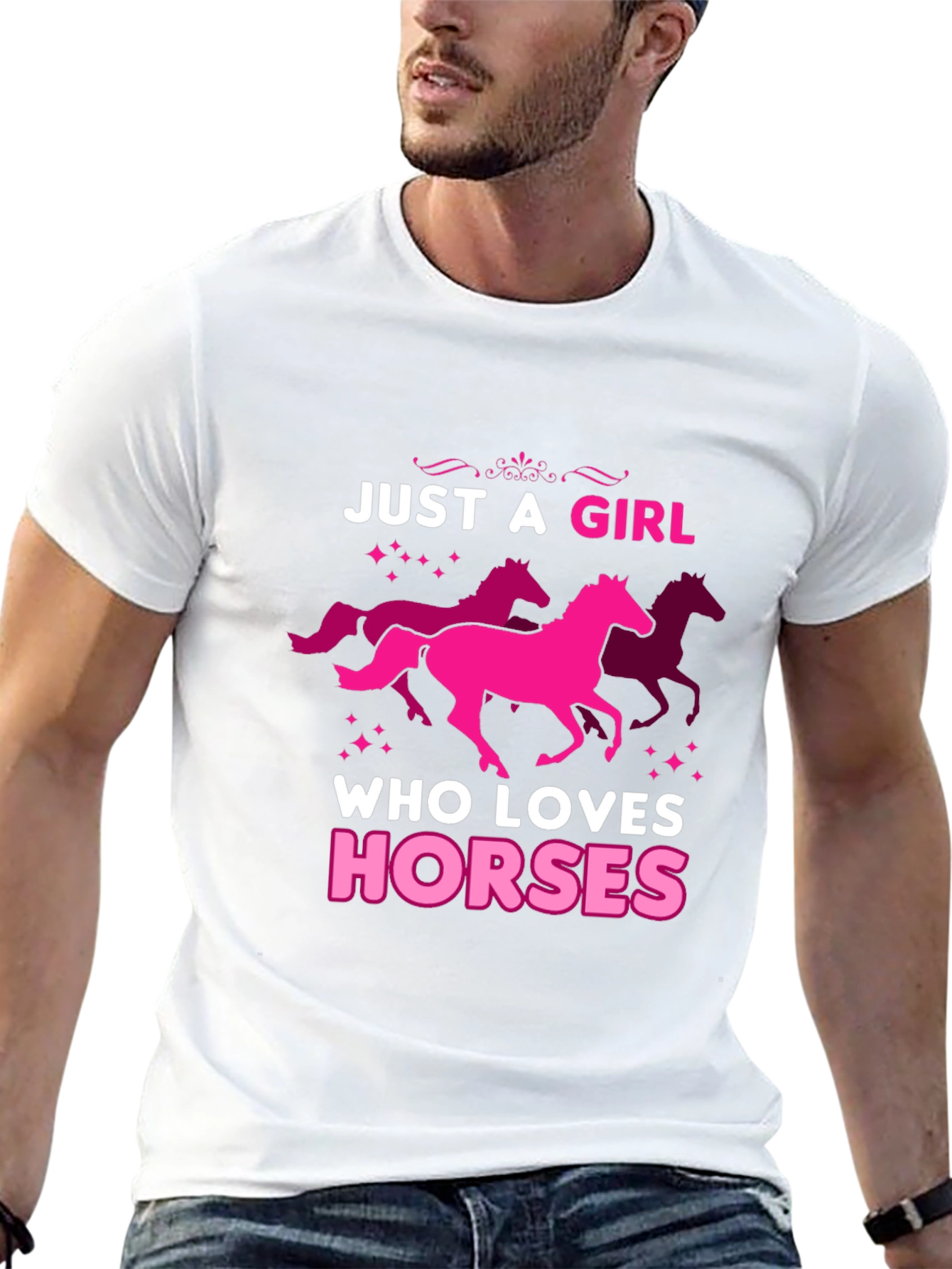 Just A Girl Who Loves Horses Graphic Tee