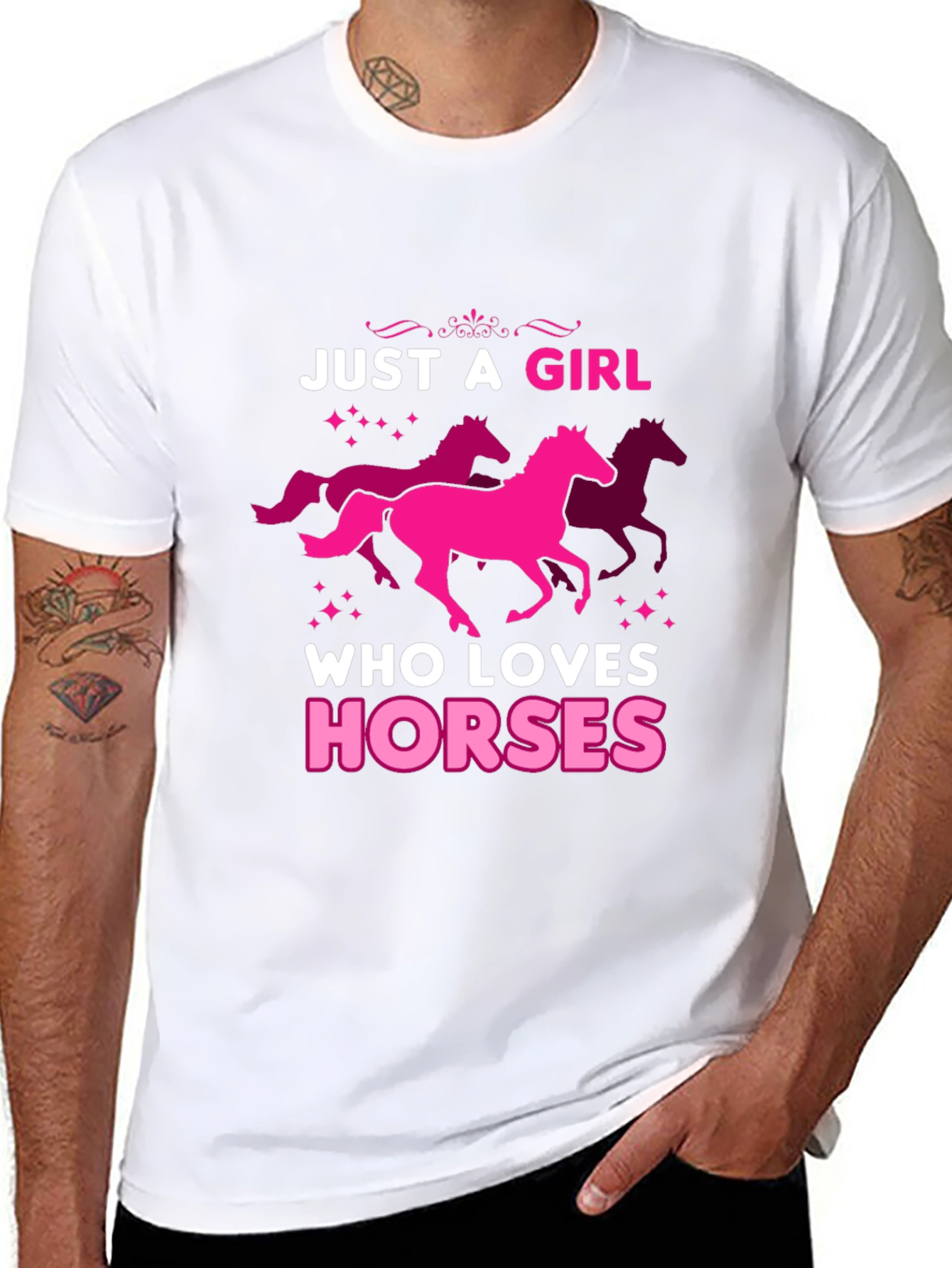 Just A Girl Who Loves Horses Graphic Tee