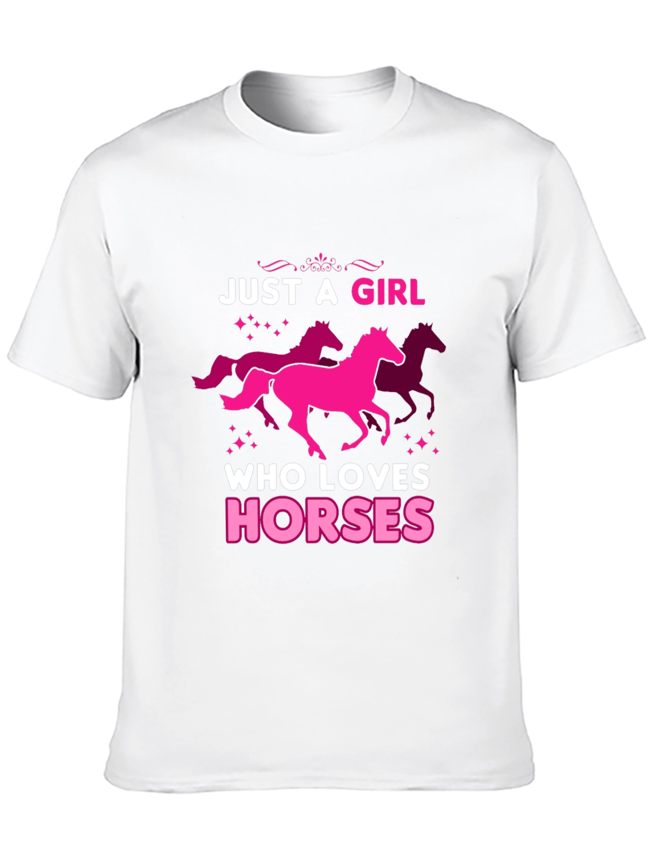 Just A Girl Who Loves Horses Graphic Tee