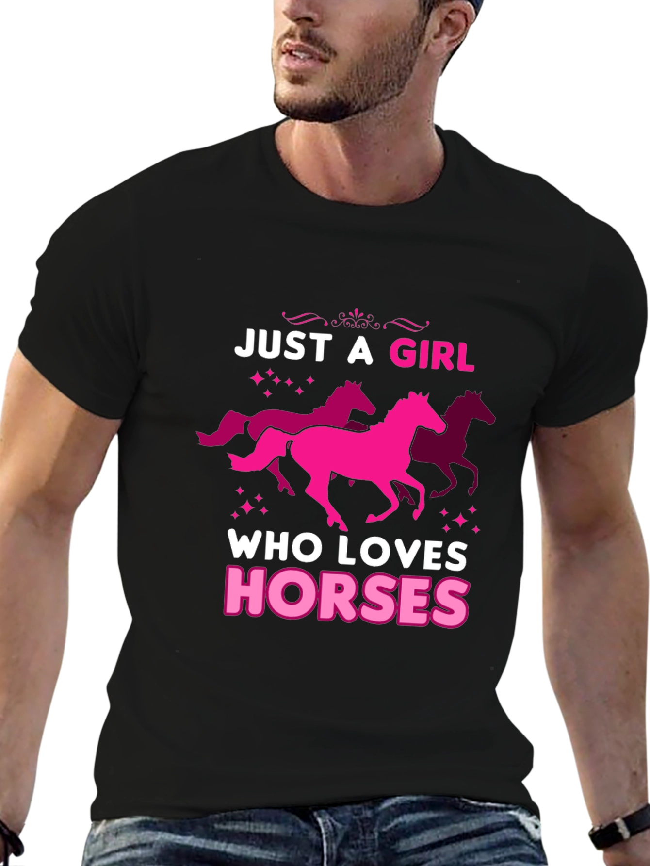 Just A Girl Who Loves Horses Graphic Tee