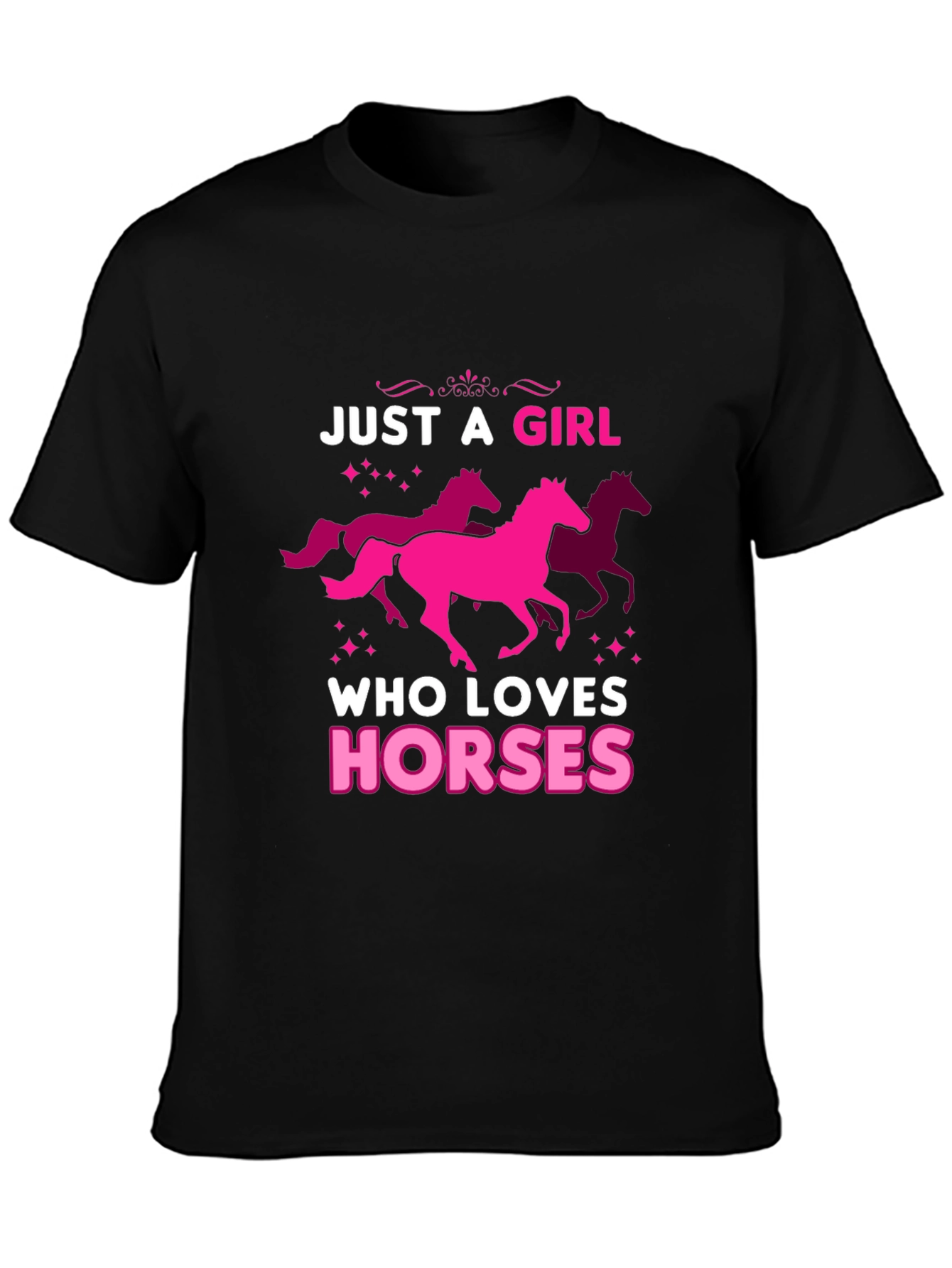 Just A Girl Who Loves Horses Graphic Tee