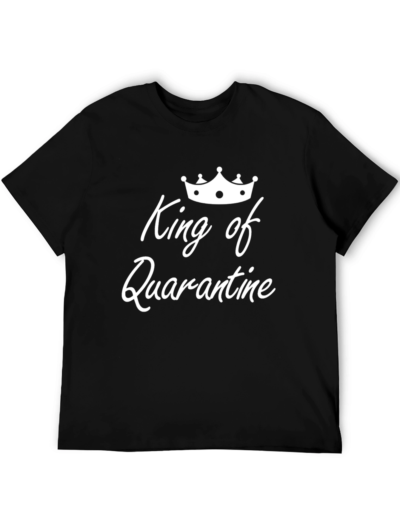 King of Quarantine Black Graphic Tee