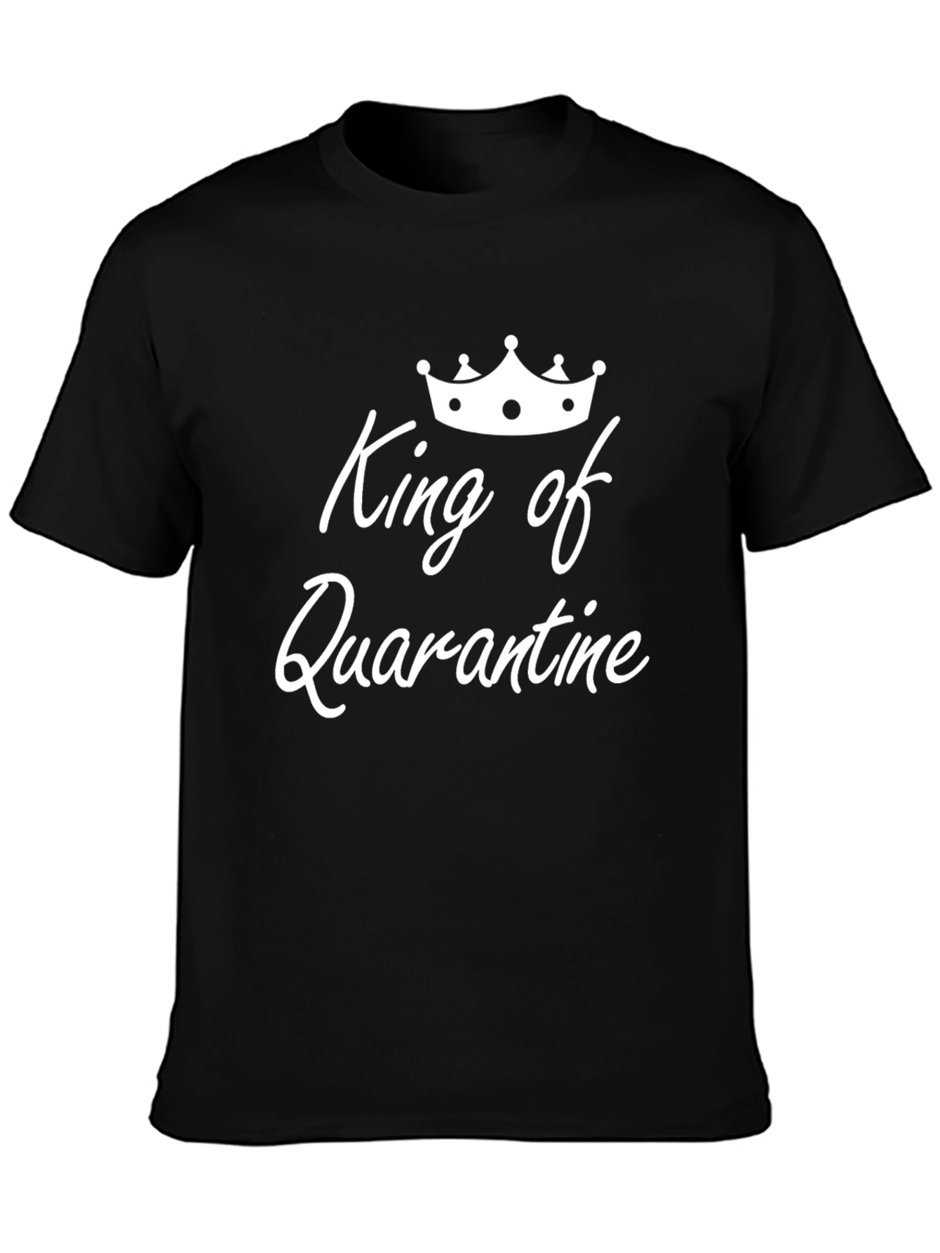 King of Quarantine Black Graphic Tee