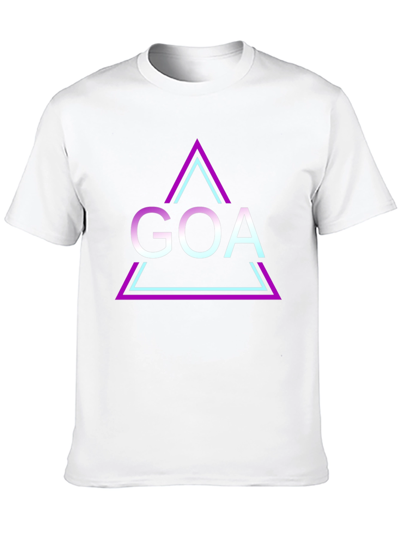 Goa Triangle Graphic Black T-Shirt