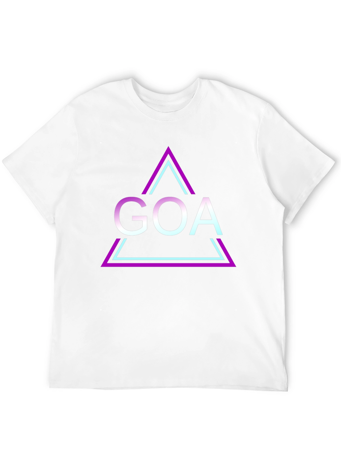 Goa Triangle Graphic Black T-Shirt