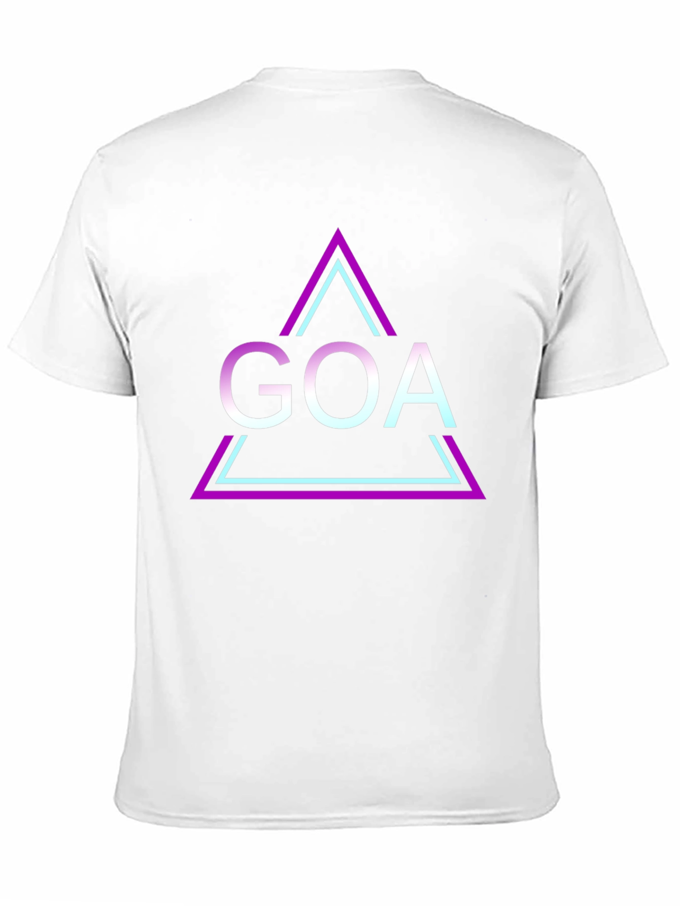 Goa Triangle Graphic Black T-Shirt