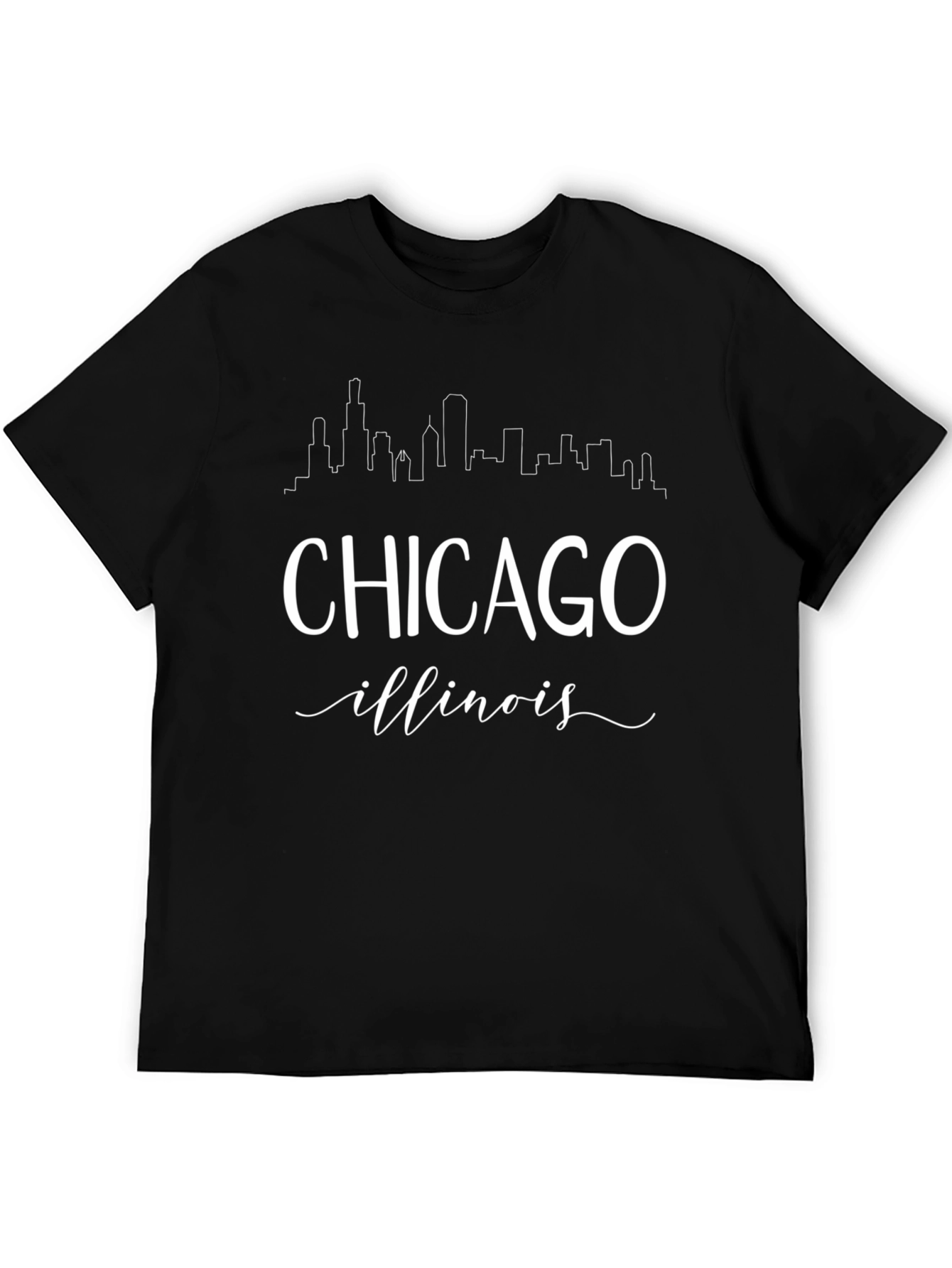 Chicago Illinois Skyline Graphic T-Shirt