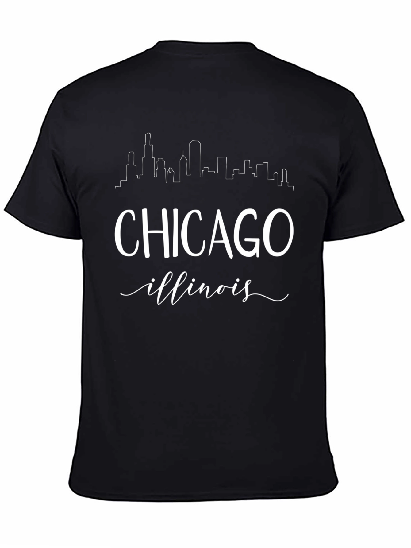 Chicago Illinois Skyline Graphic T-Shirt