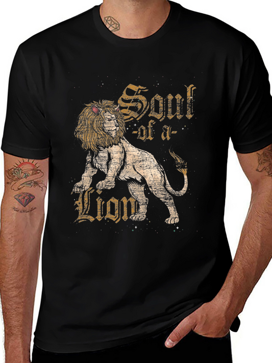 Soul of a Lion Graphic T-Shirt - Black