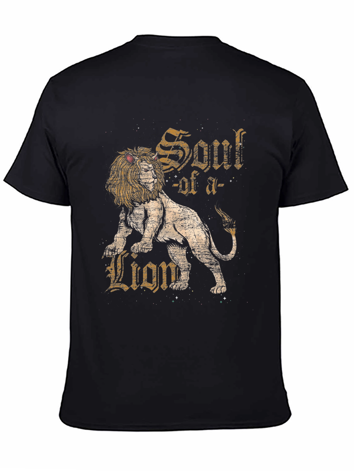Soul of a Lion Graphic T-Shirt - Black
