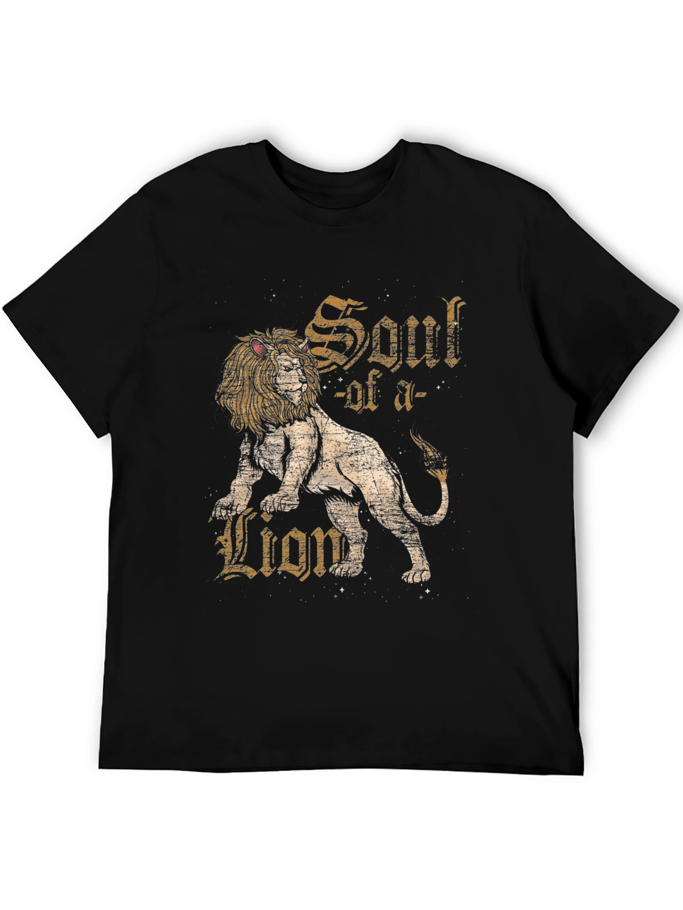 Soul of a Lion Graphic T-Shirt - Black