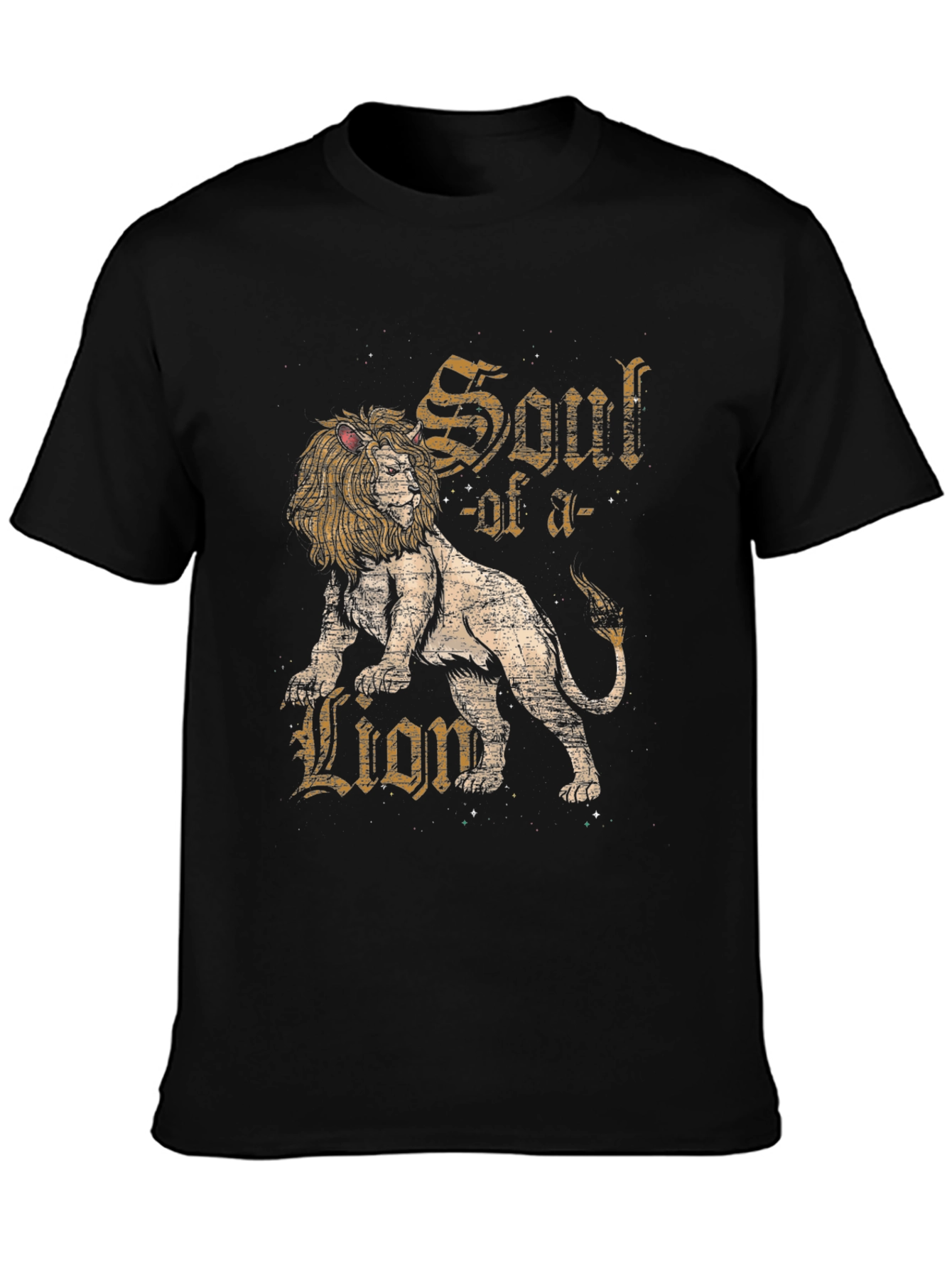 Soul of a Lion Graphic T-Shirt - Black