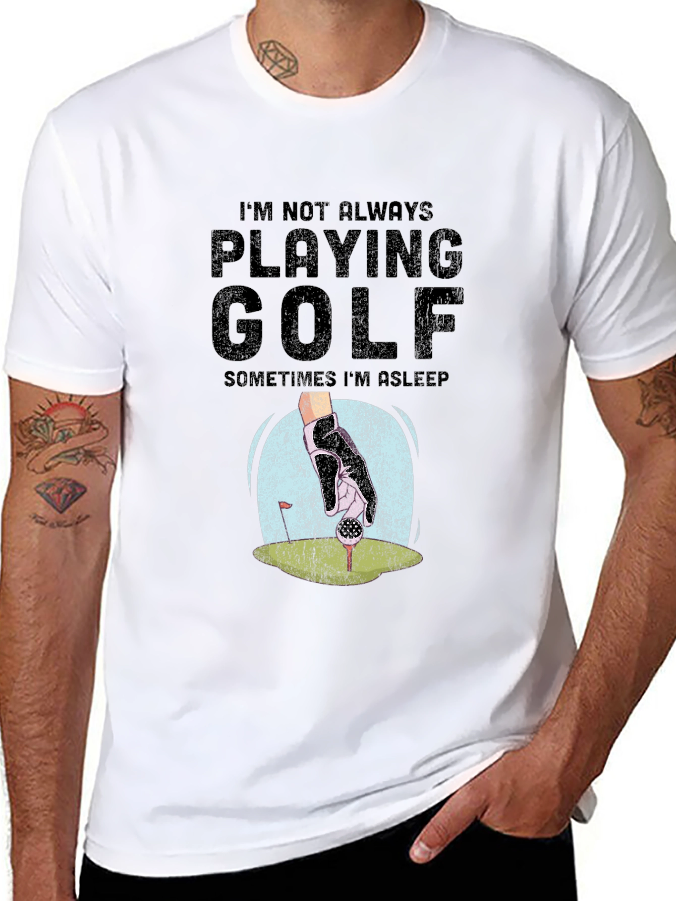 Funny Golf T-Shirt - Im Not Always Playing Golf