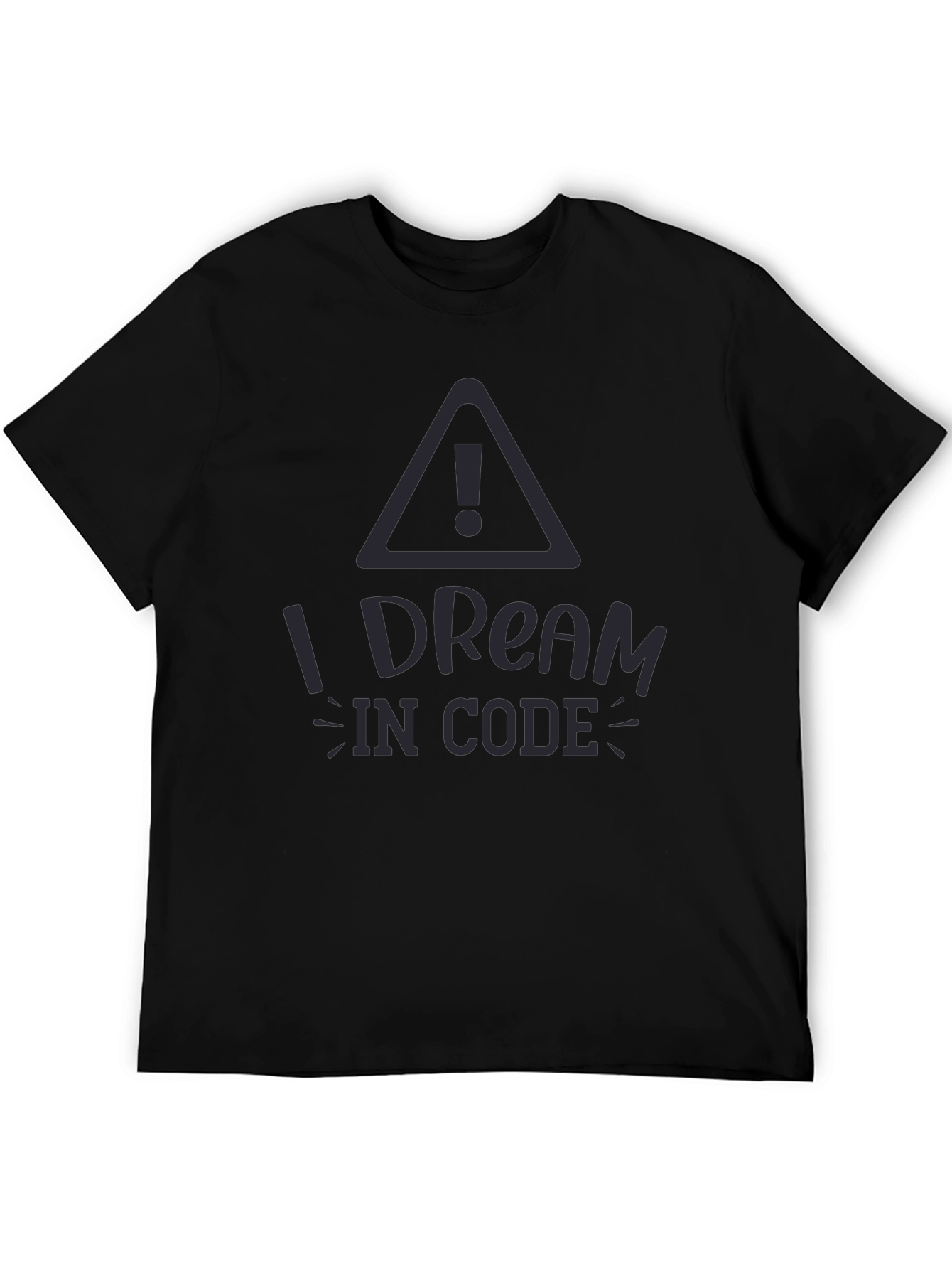 I Dream in Code T-Shirt - Black