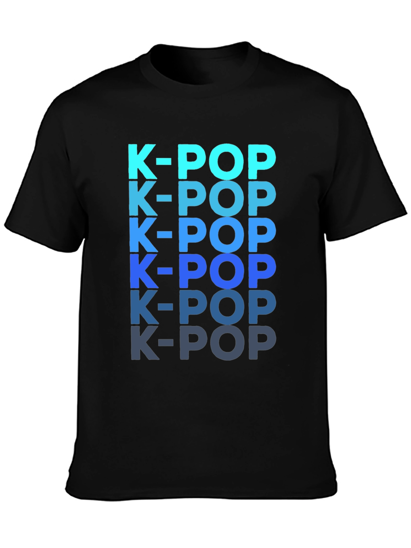 K-Pop T-Shirt: Gradient Text Design