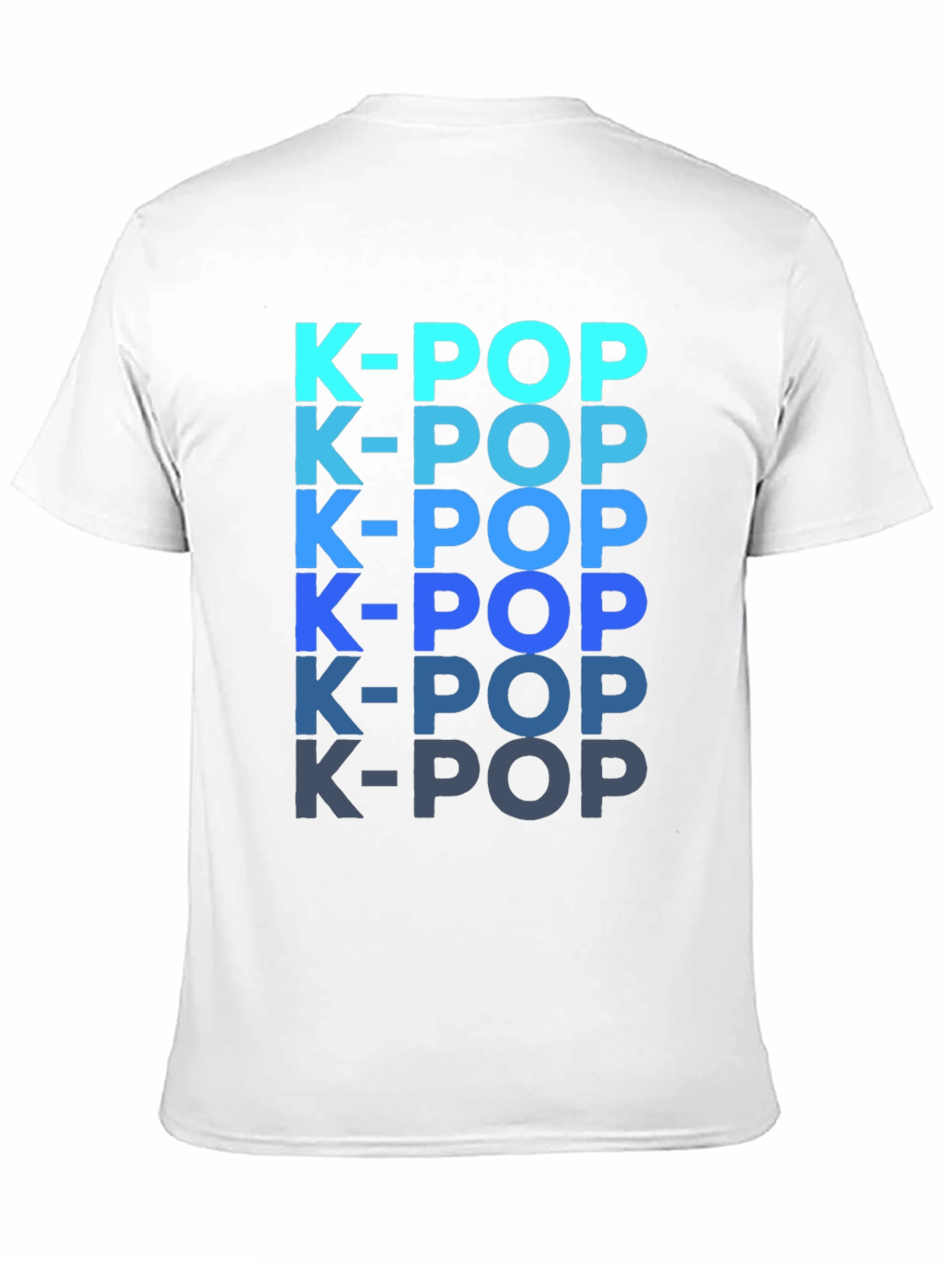 K-Pop T-Shirt: Gradient Text Design