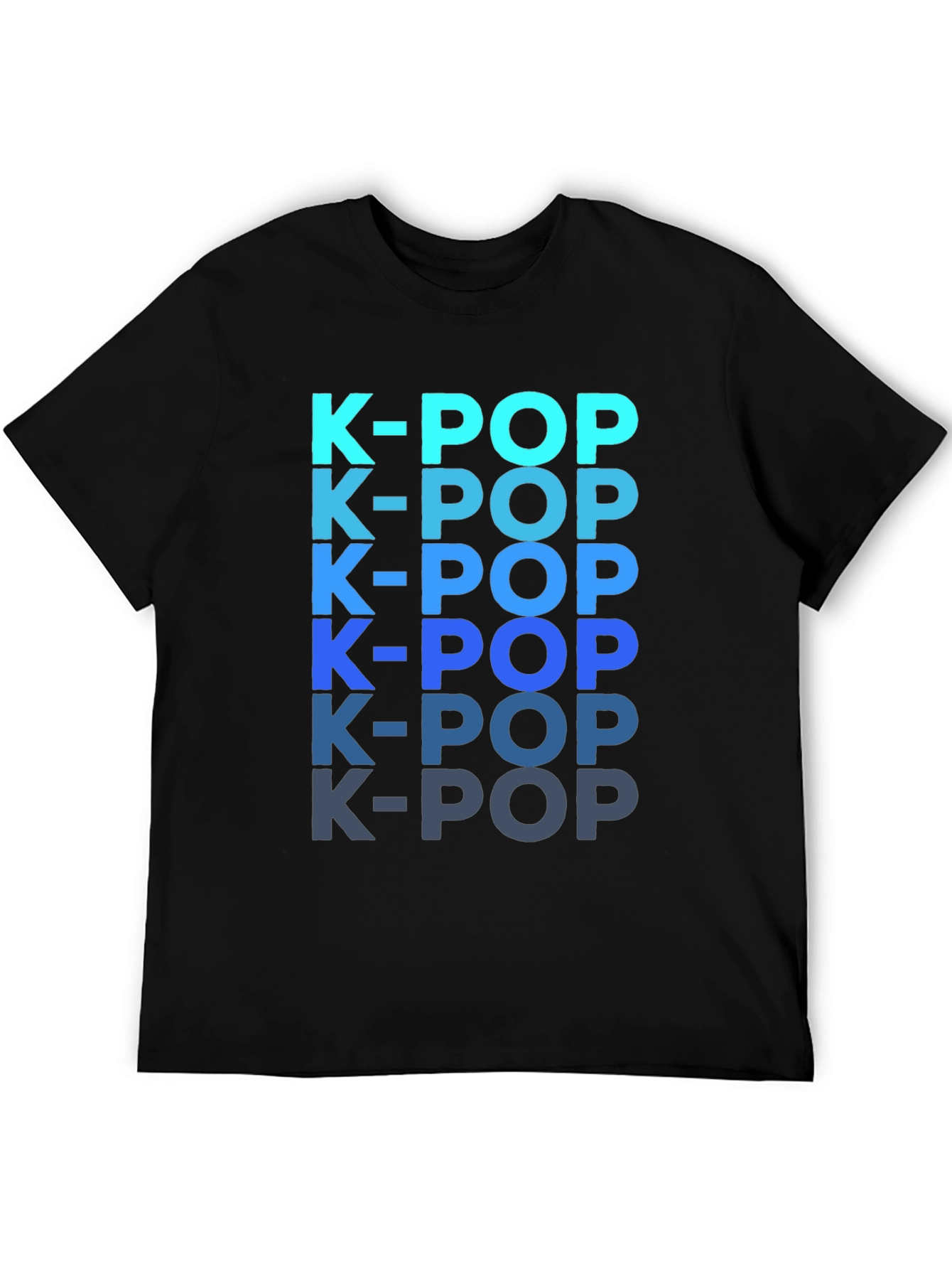K-Pop T-Shirt: Gradient Text Design