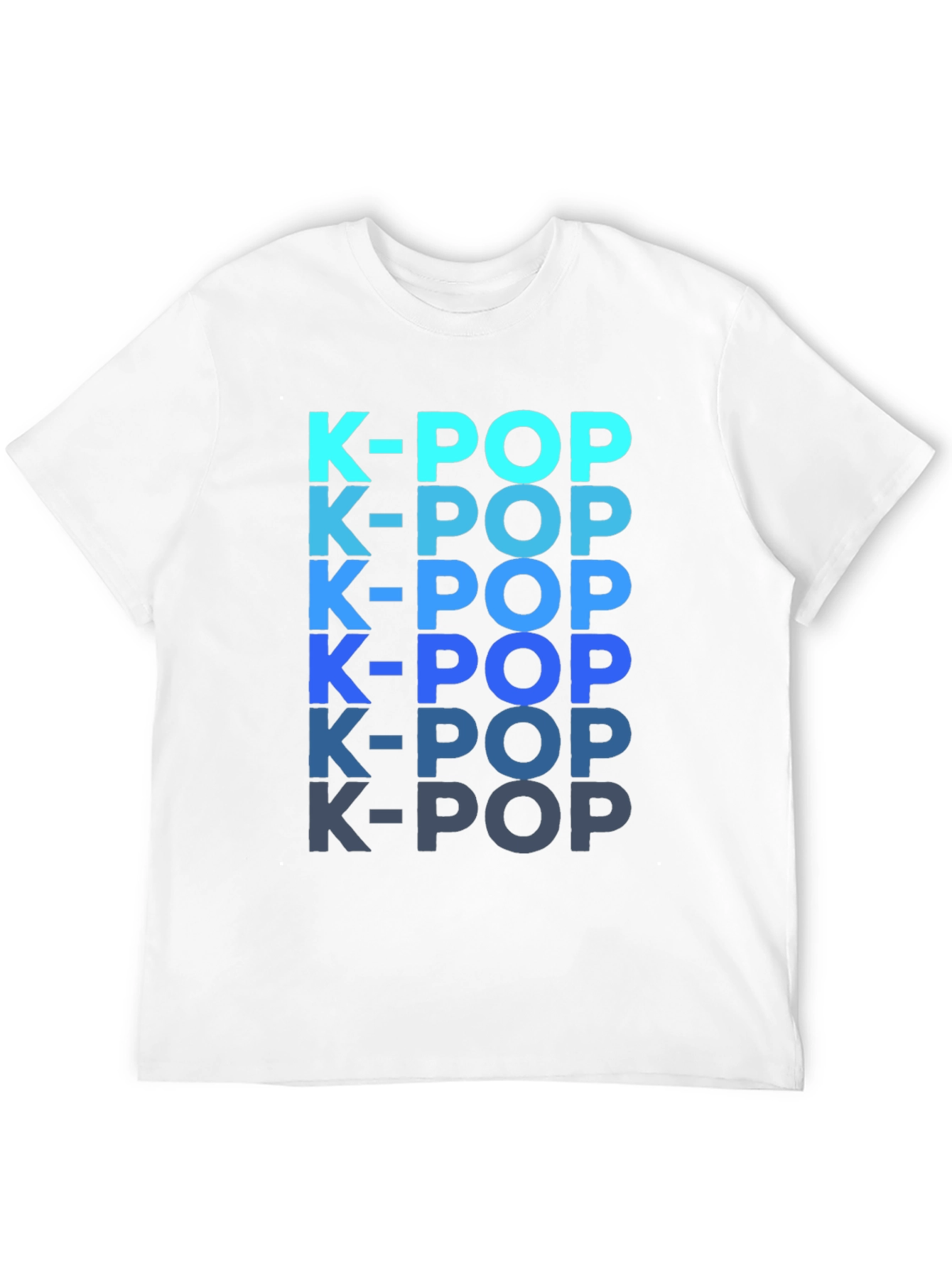 K-Pop T-Shirt: Gradient Text Design
