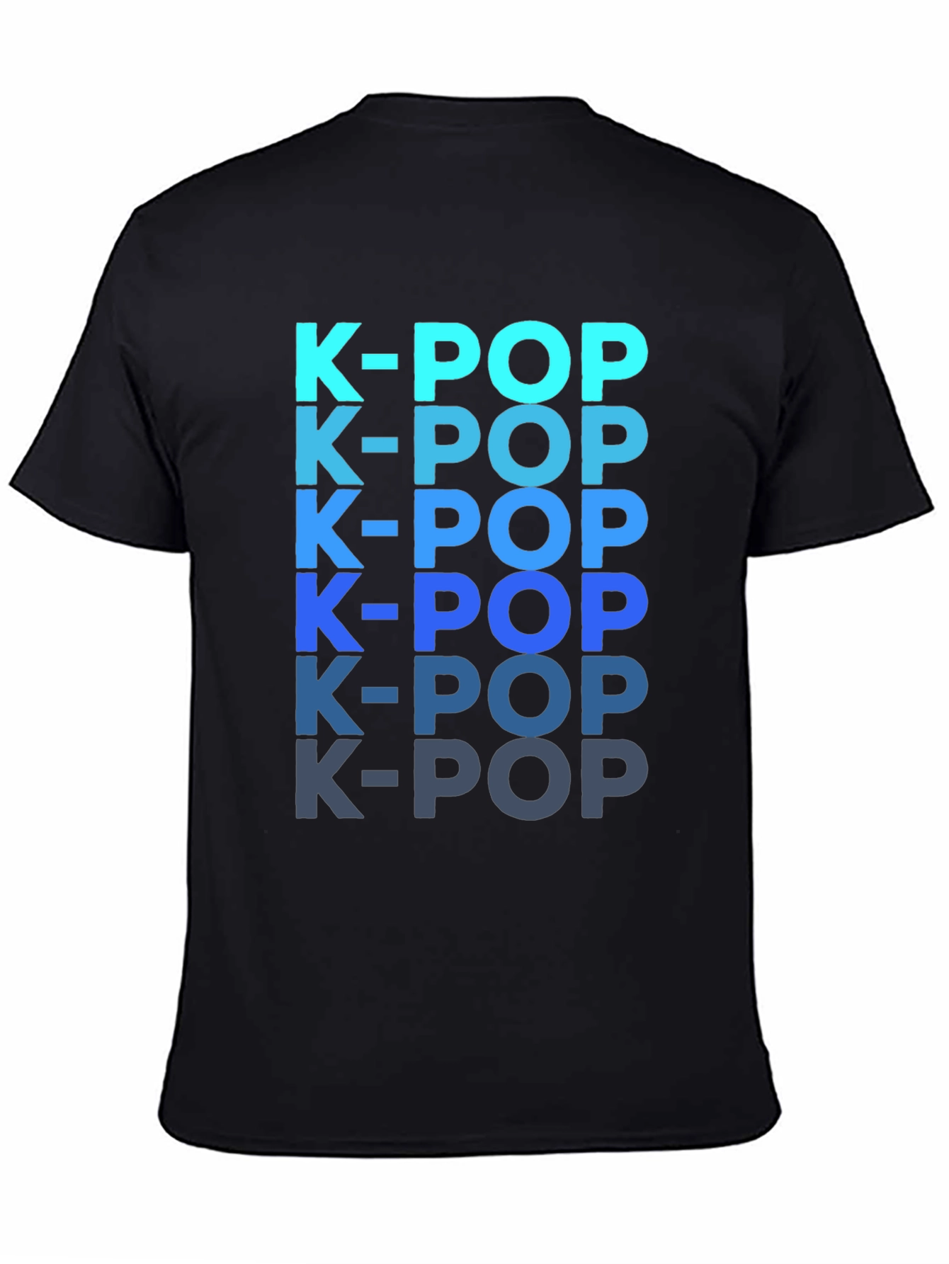K-Pop T-Shirt: Gradient Text Design