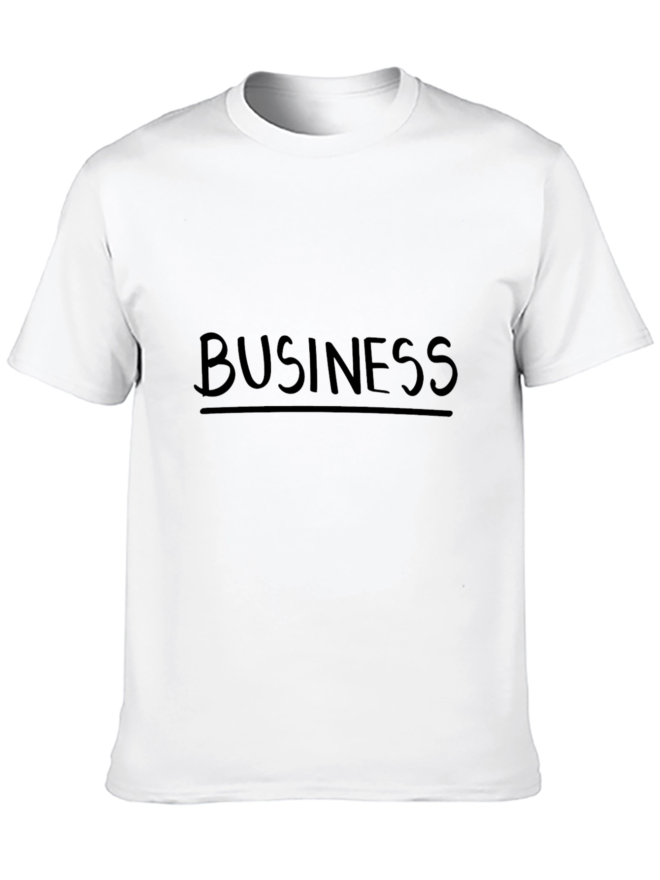 Business Casual Black Graphic Tee