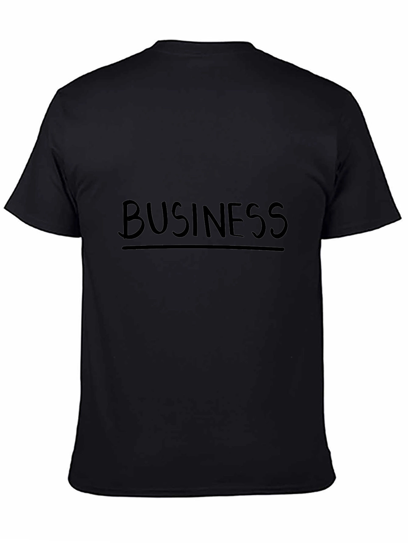Business Casual Black Graphic Tee