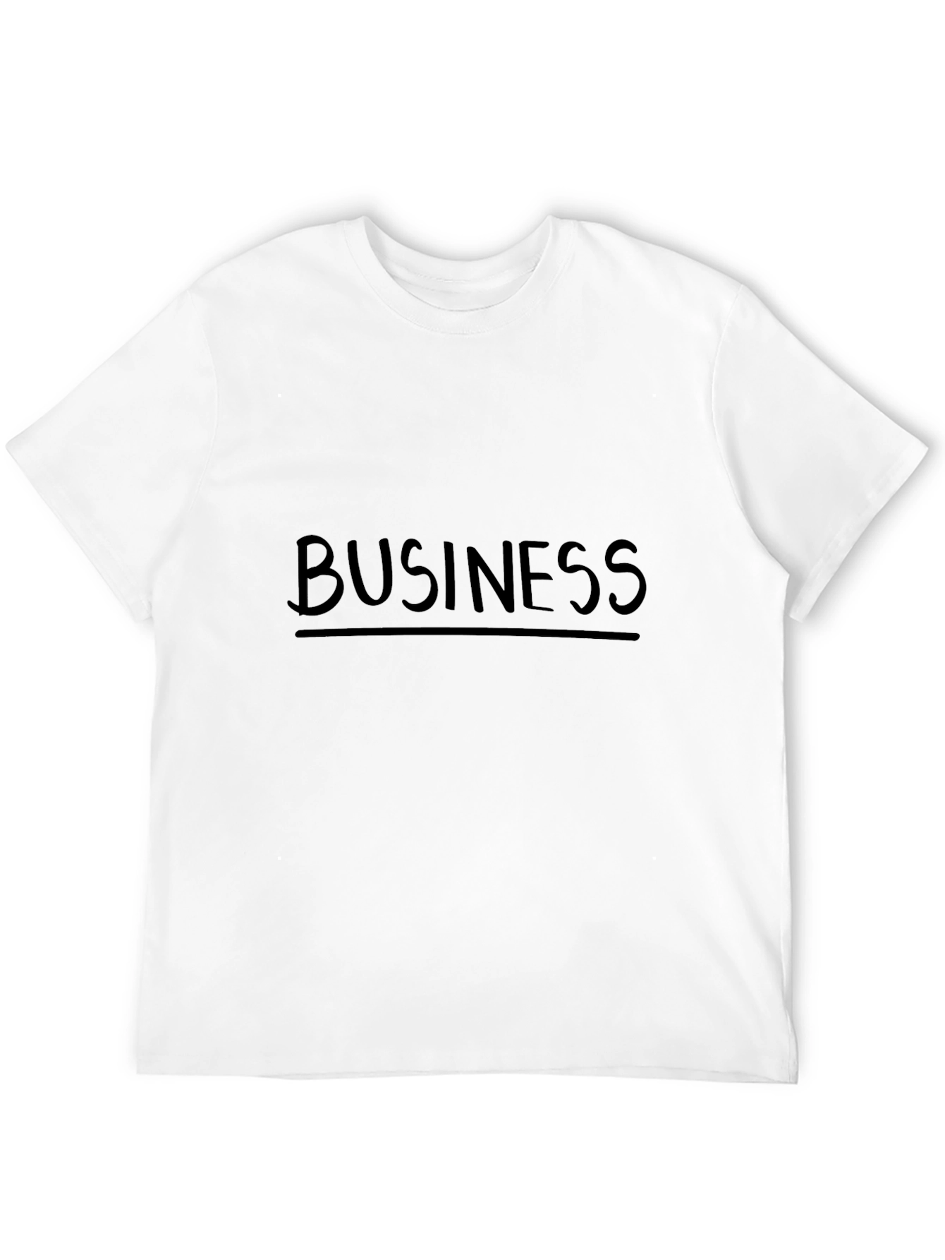 Business Casual Black Graphic Tee