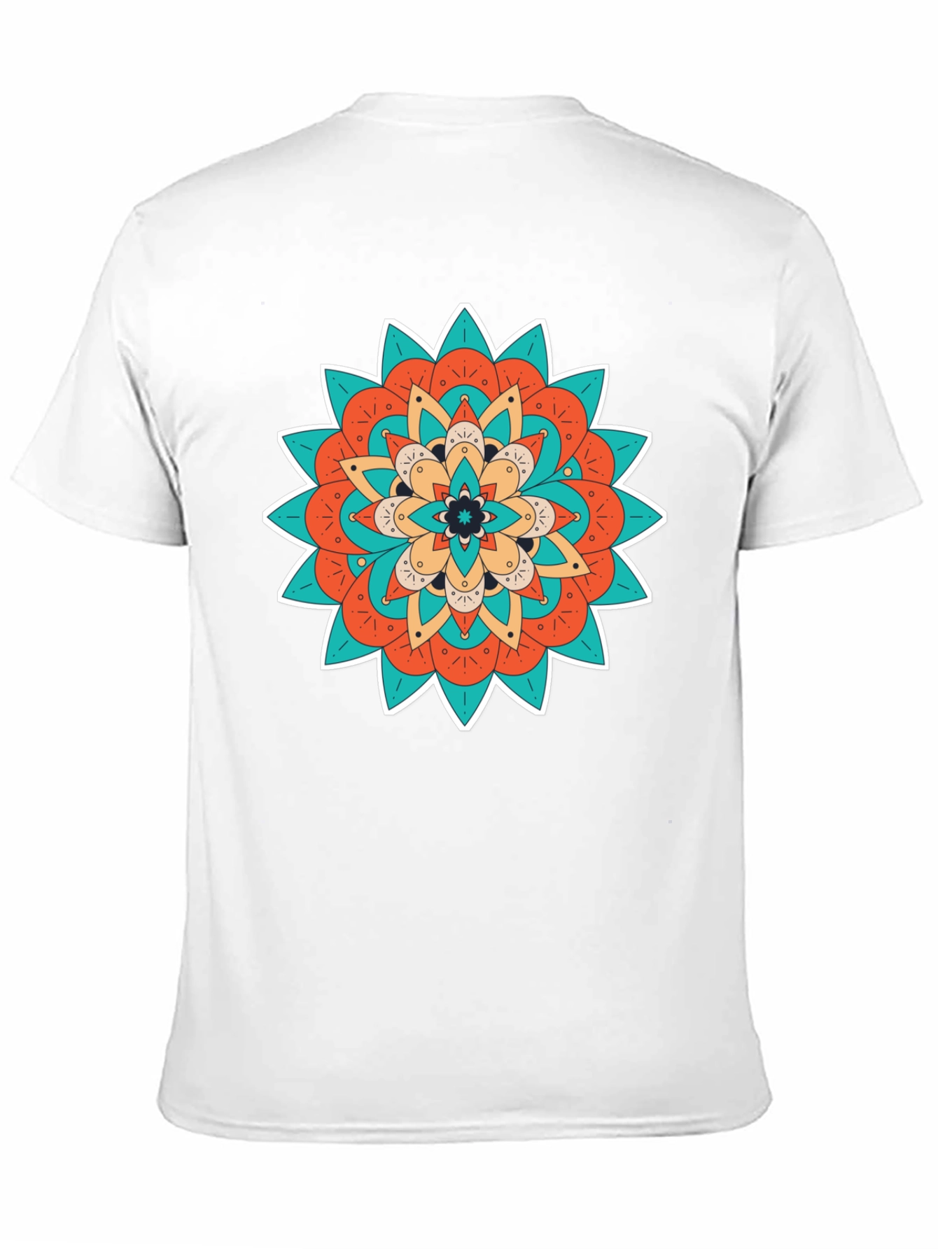 Boho Mandala Graphic Black T-Shirt