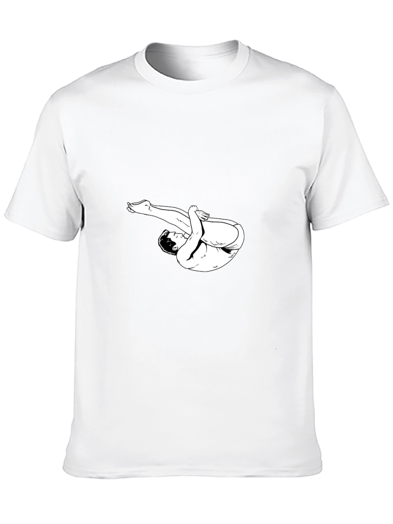 Diver Graphic Tee - Black Cotton T-Shirt