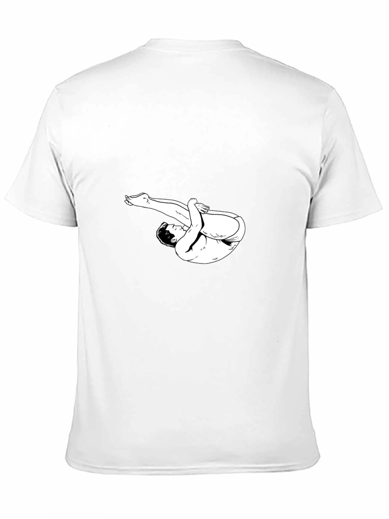 Diver Graphic Tee - Black Cotton T-Shirt