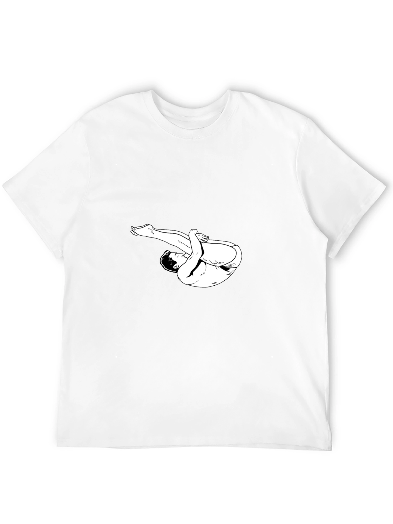 Diver Graphic Tee - Black Cotton T-Shirt