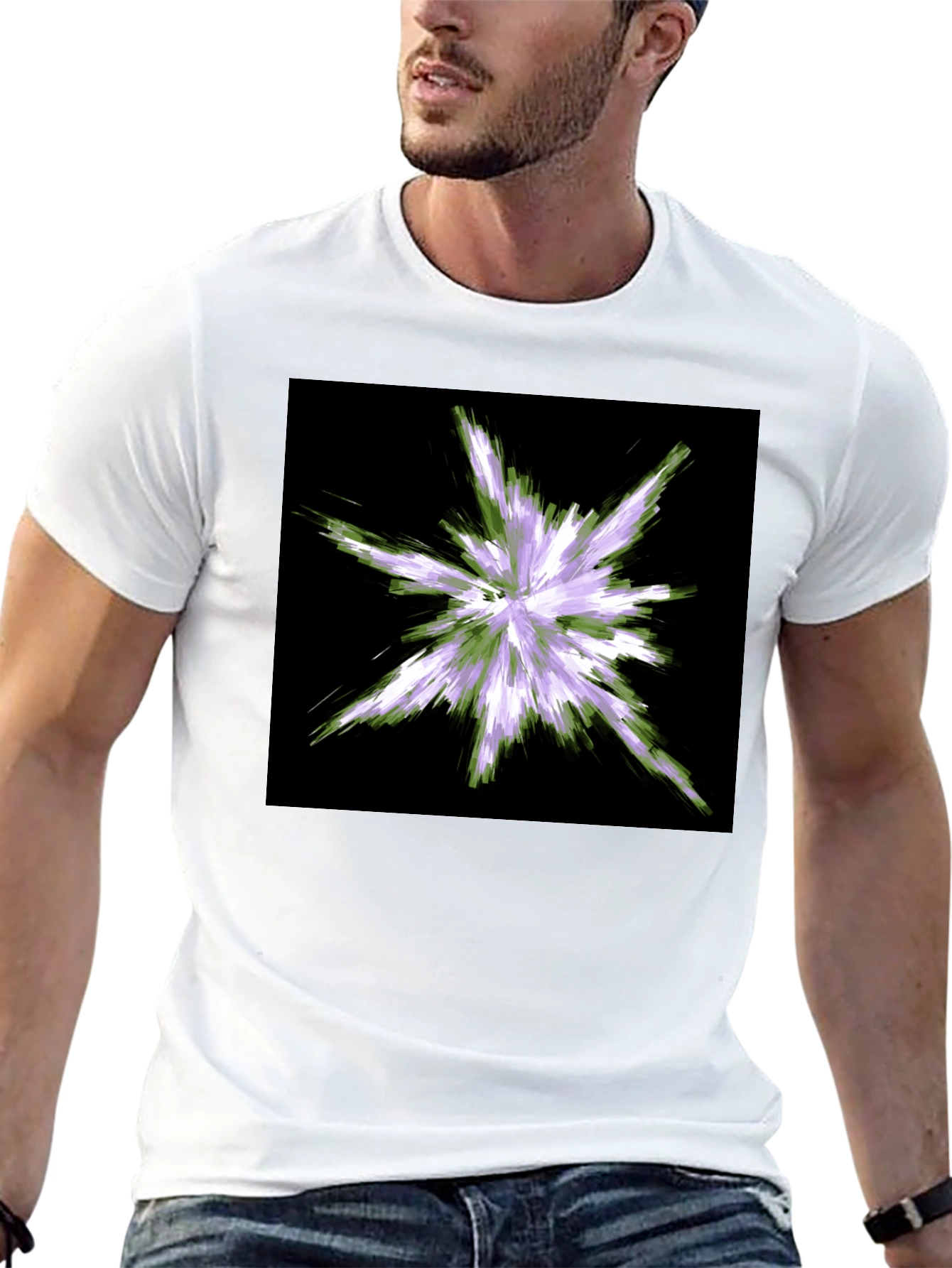 Abstract Burst T-Shirt - Black