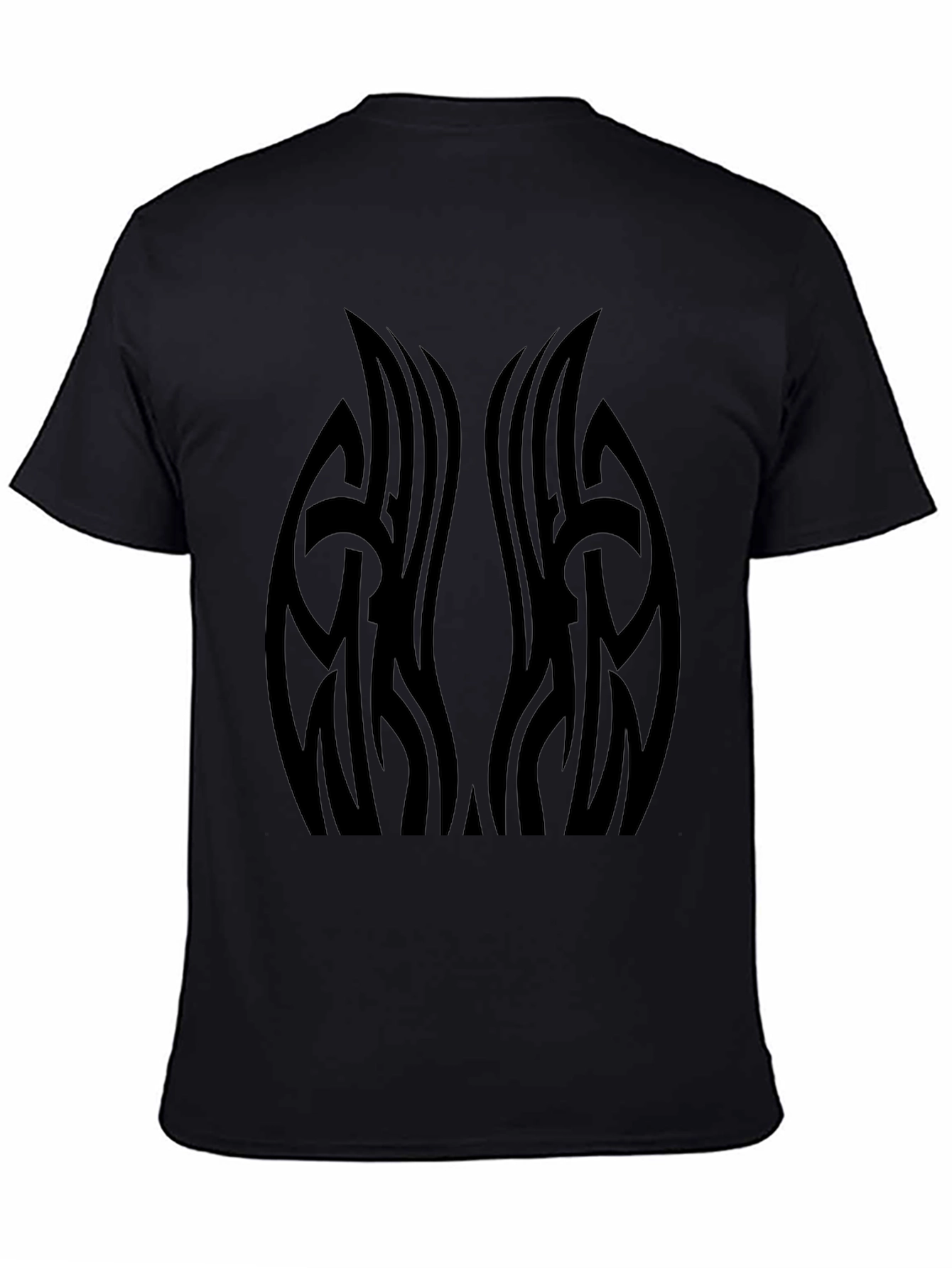 Tribal Tattoo Graphic Black T-Shirt